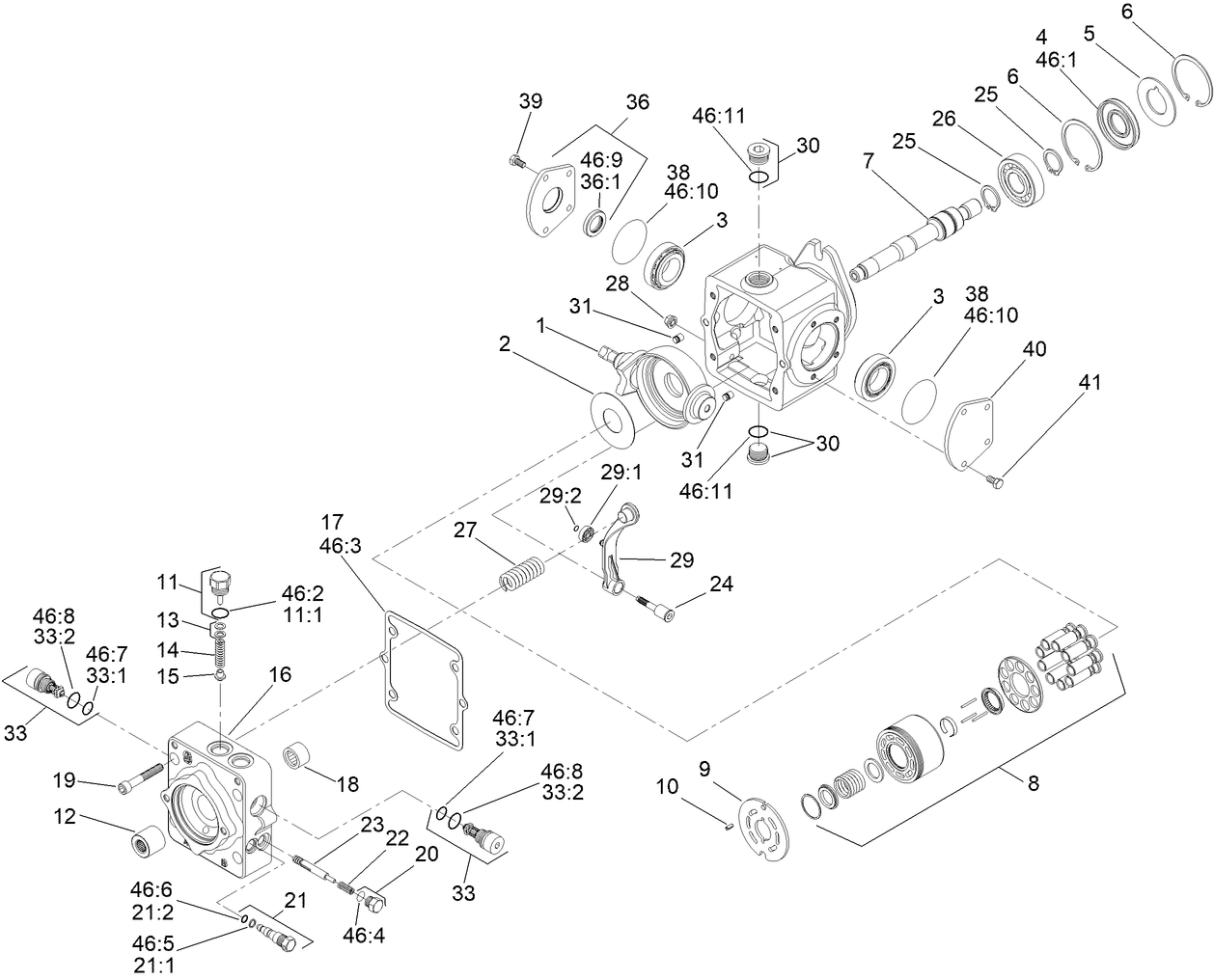 Hydraulic Pump Assembly No. 119-6972