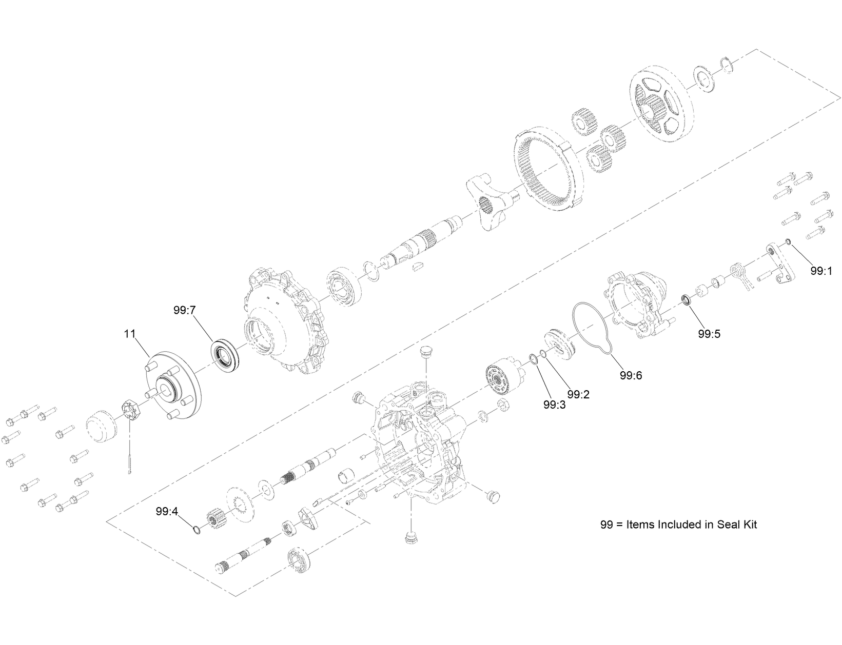 RH Hydraulic Motor Assembly No. 126-8133