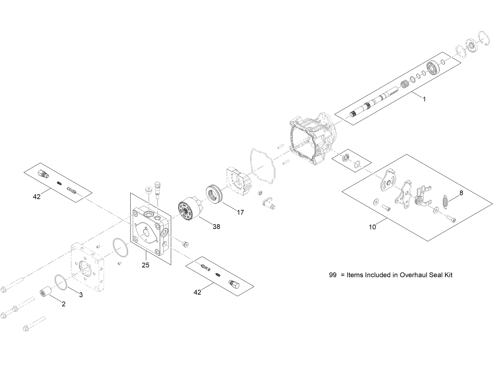 LH Hydraulic Motor Assembly No. 144-7595