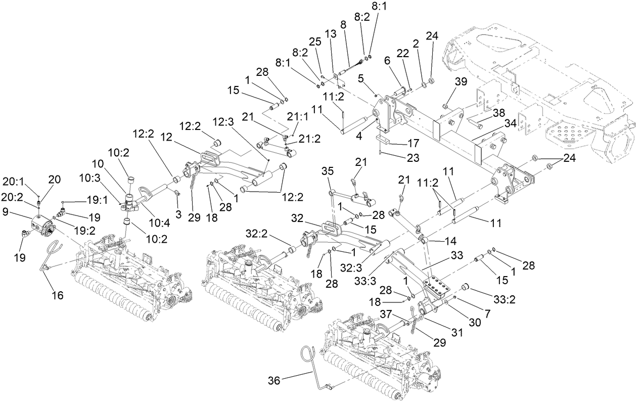 Front Reel Lift Assembly