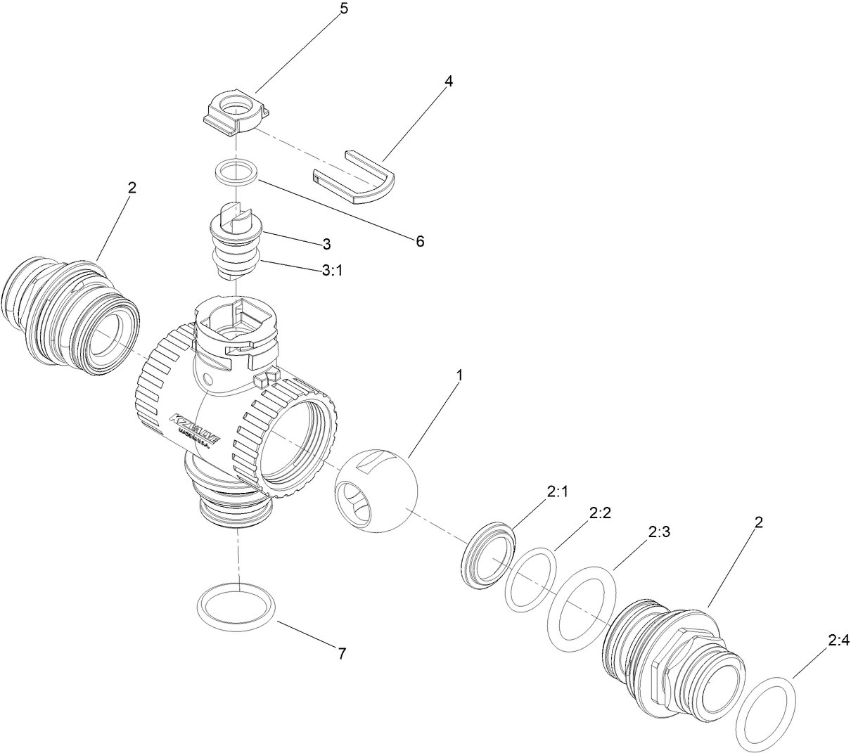 3-Way Valve Assembly No. 147-3183