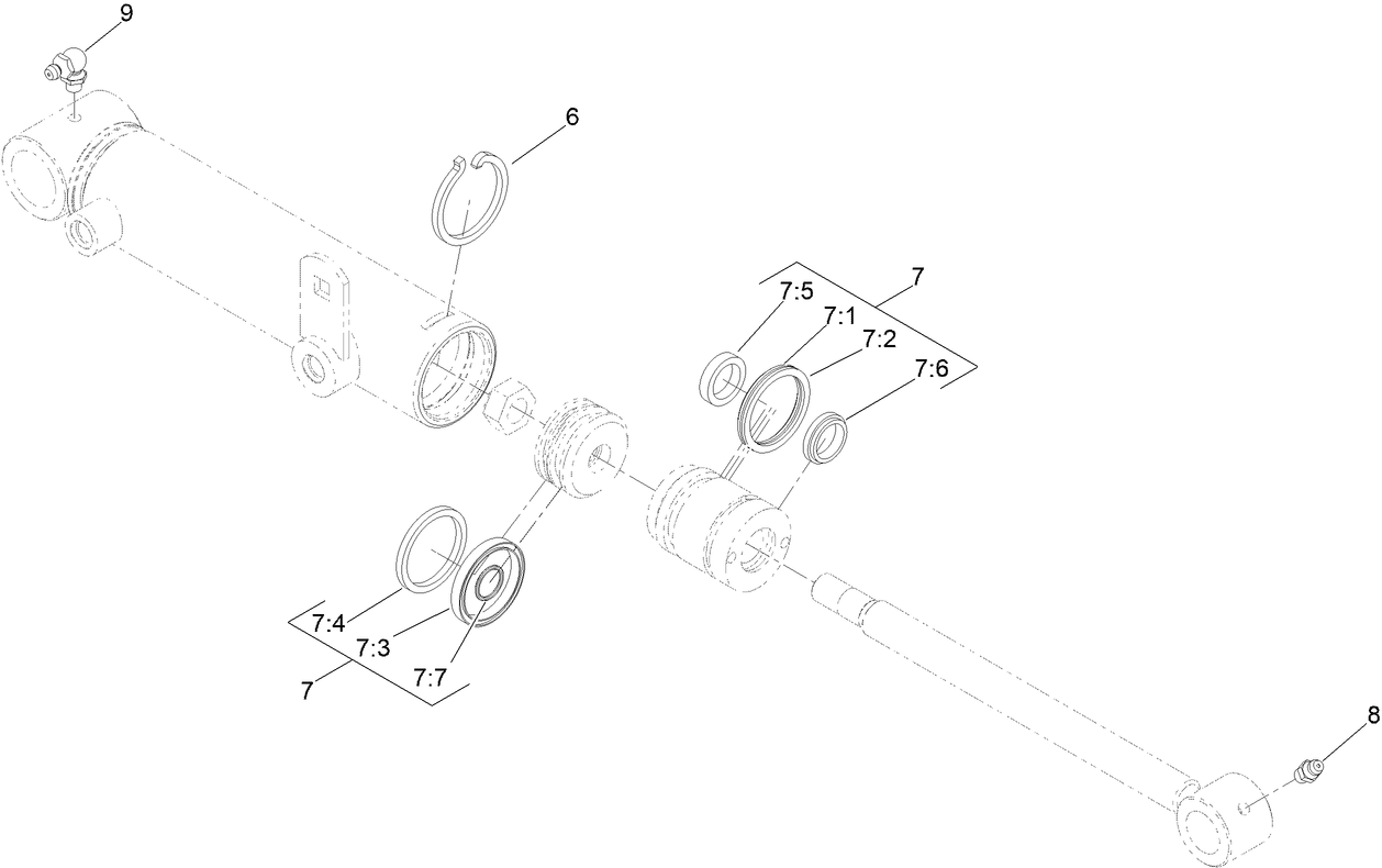 Hydraulic Cylinder Assembly No. 147-6098