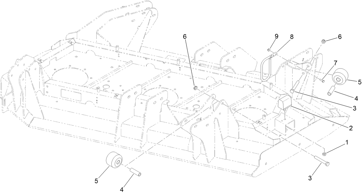 Right Hand Deck Stop Assembly