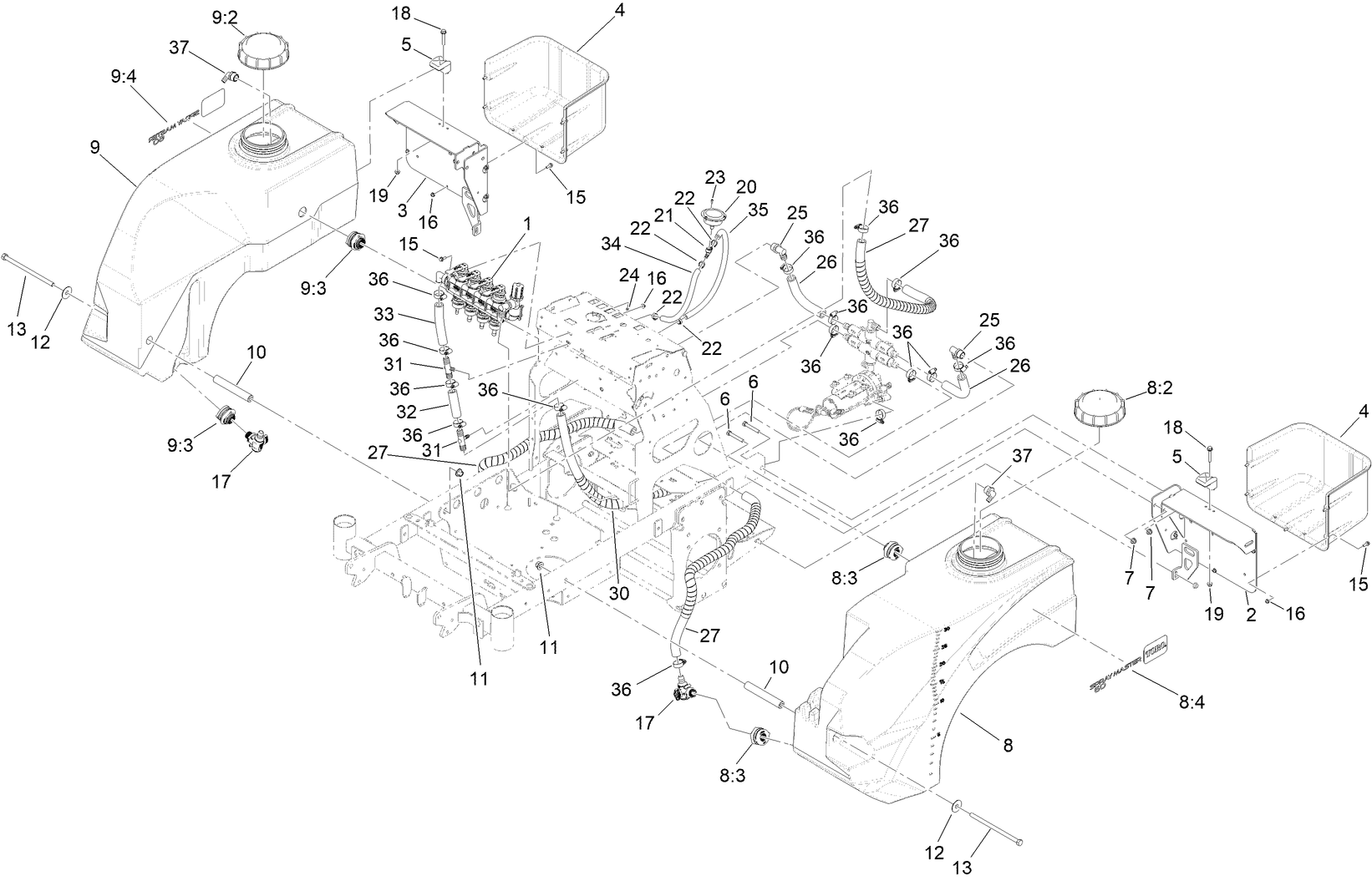 Sprayer Tanks Assembly