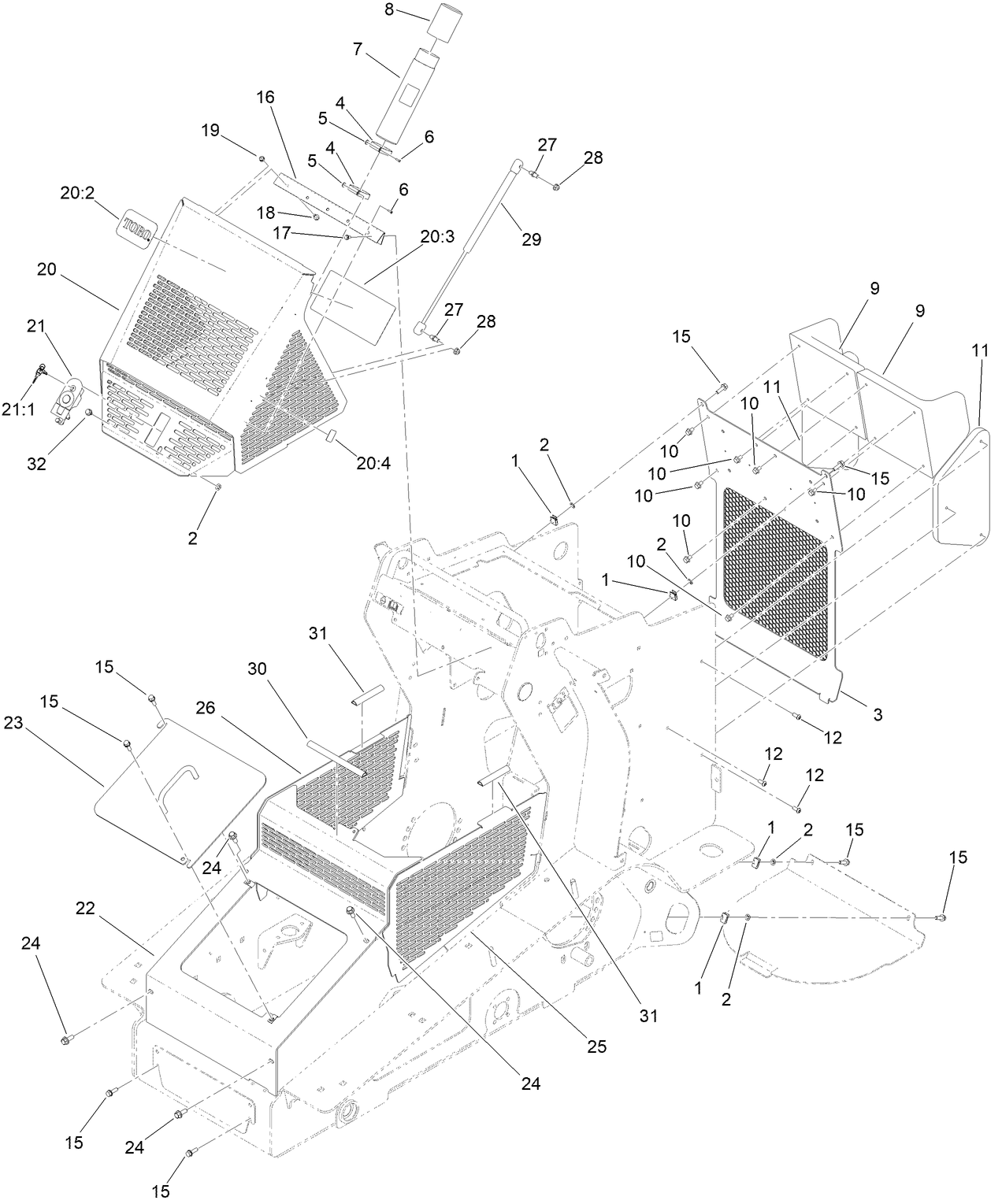 Hood and Covers Assembly