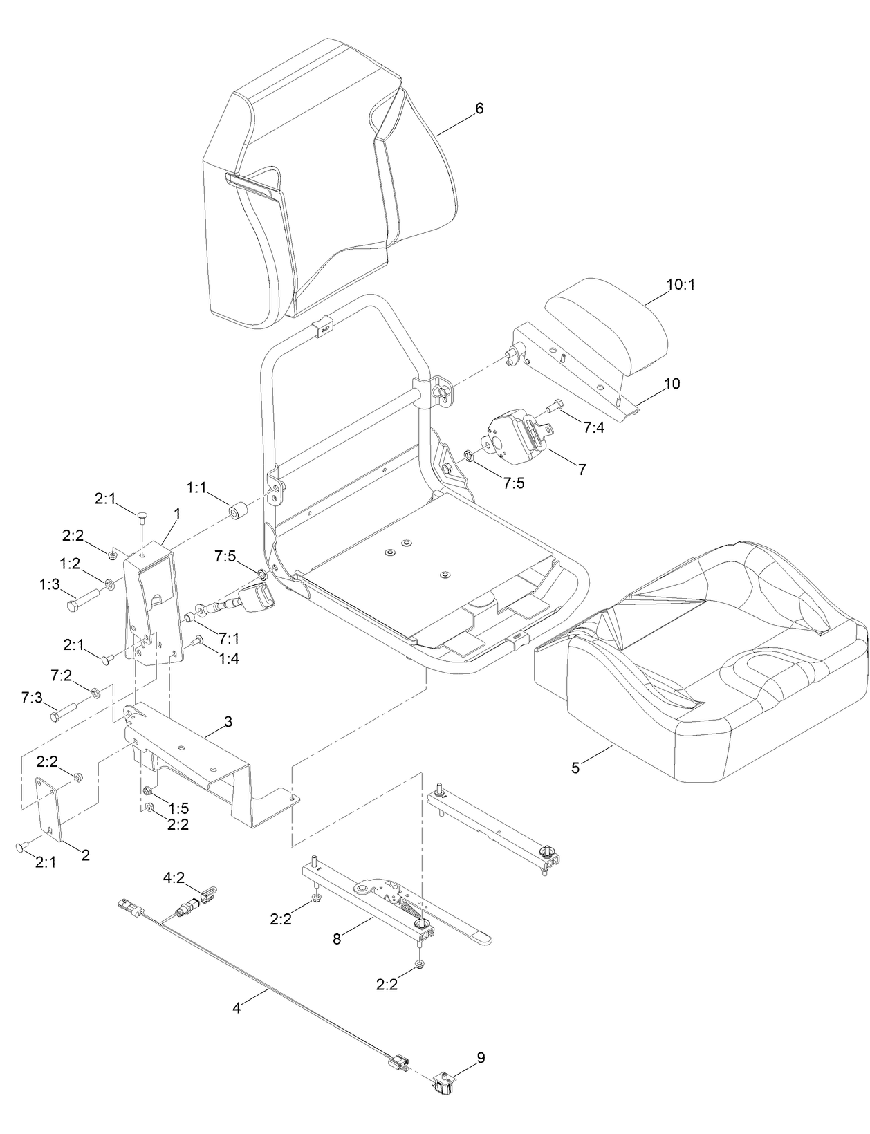 Standard Seat Kit Assembly