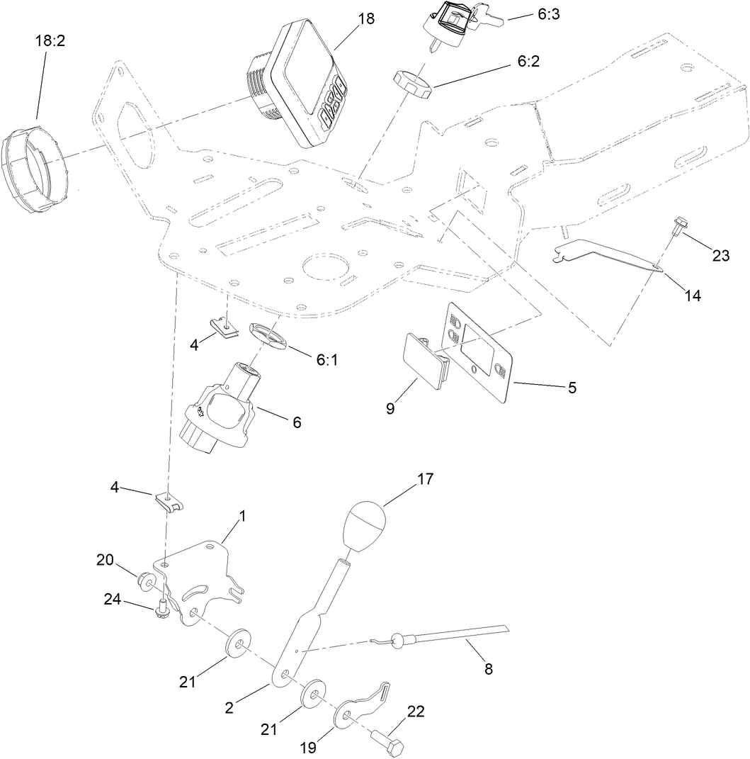 Ignition, Throttle and Choke Control Assembly