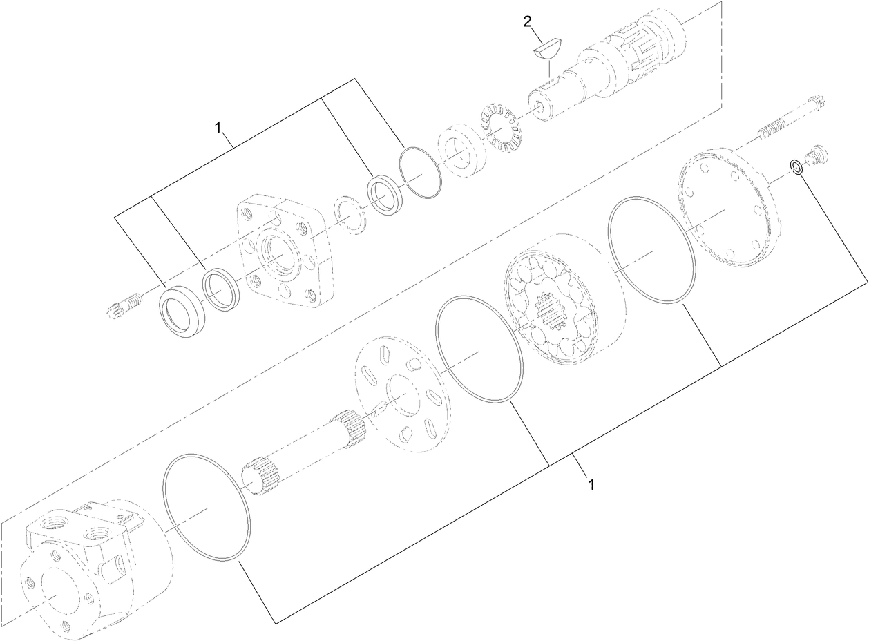 Hydraulic Motor Assembly No. T0001-9863