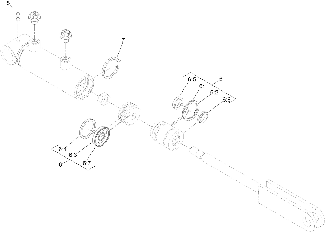 Hydraulic Cylinder Assembly No. 147-6096