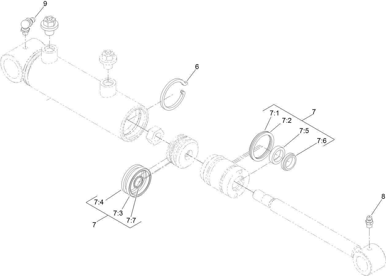 Hydraulic Cylinder Assembly No. 147-6095