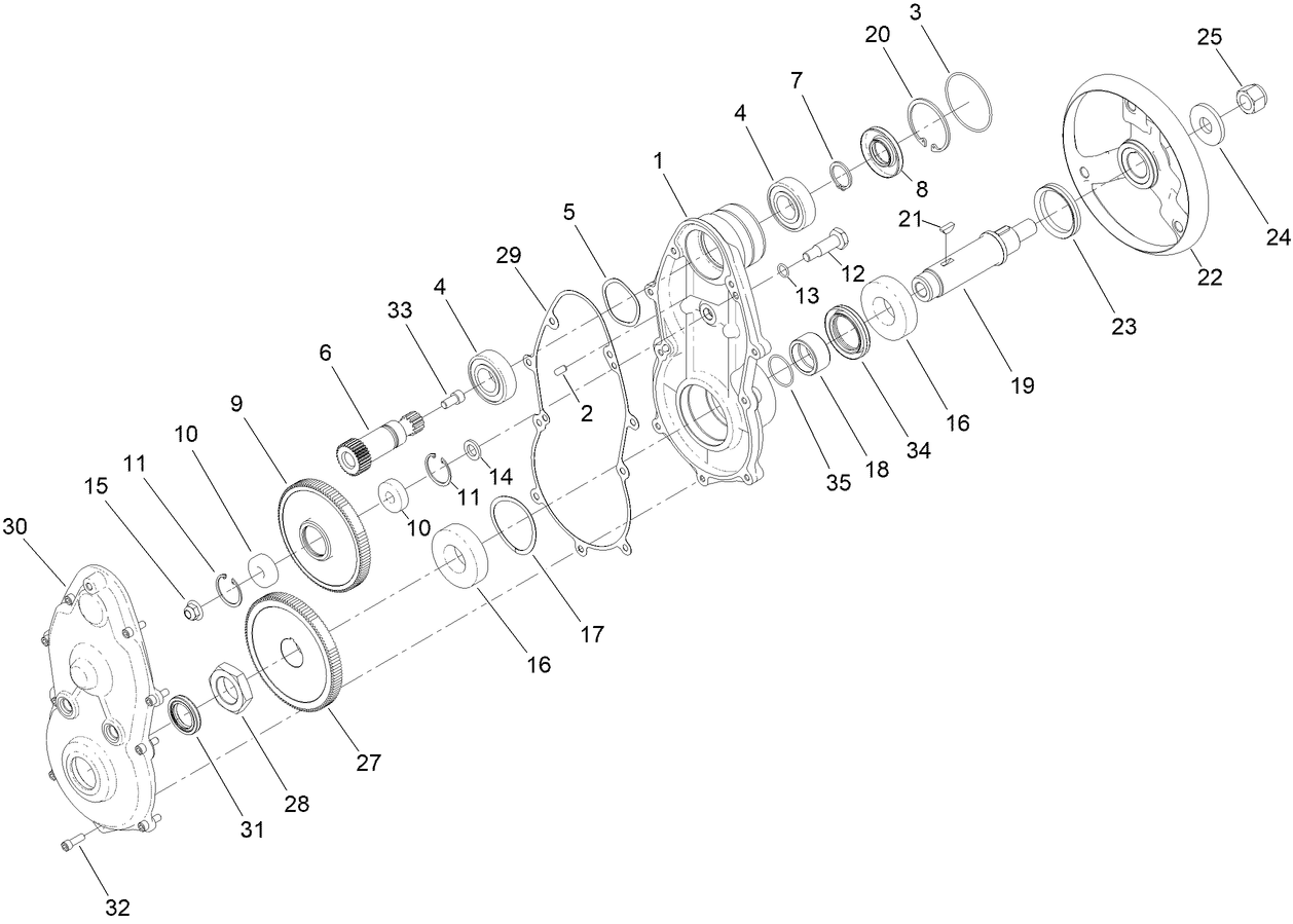 Drum Drive Gear Box Assembly