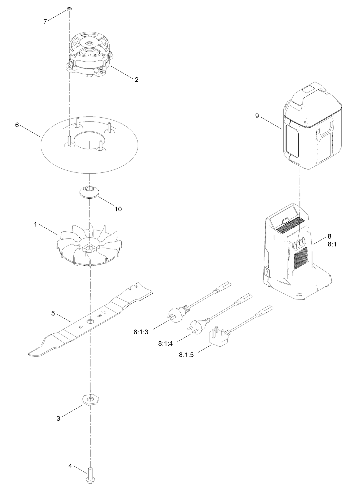 Motor Module and Blade Asselmbly