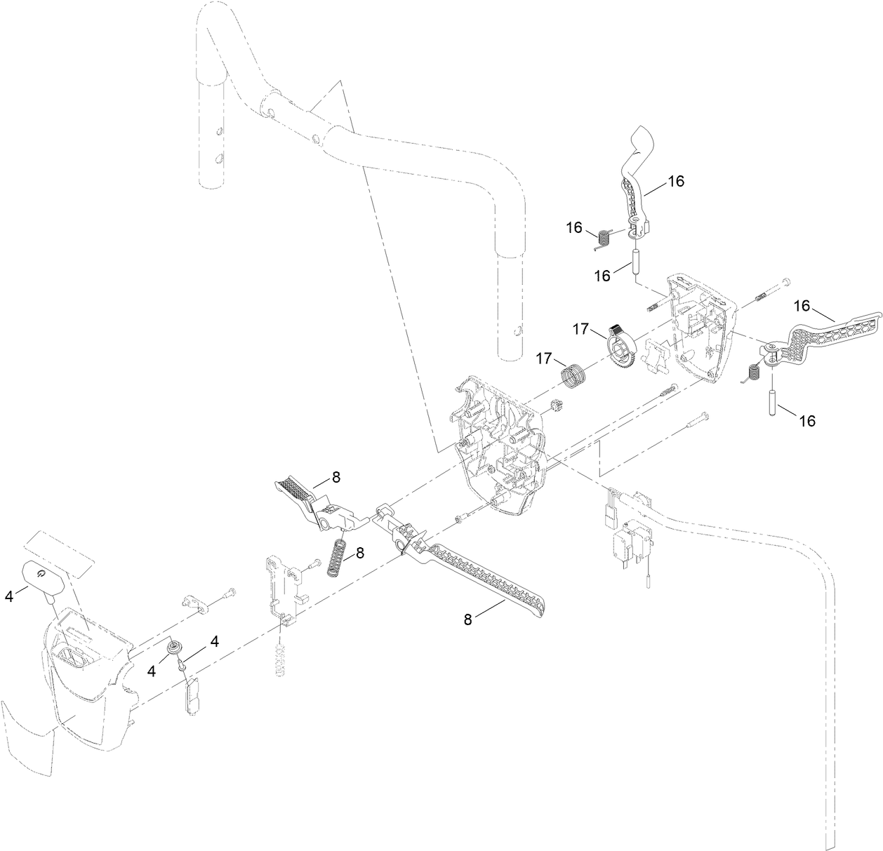 Handle Bar Control Assembly No. 134-6355