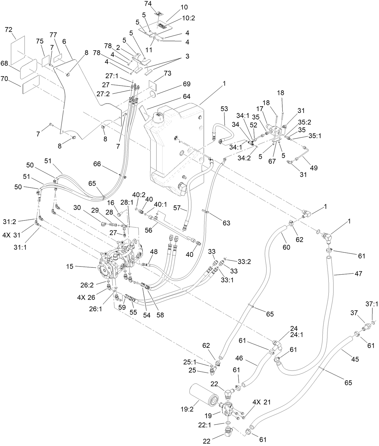 Traction Hydraulics Assembly
