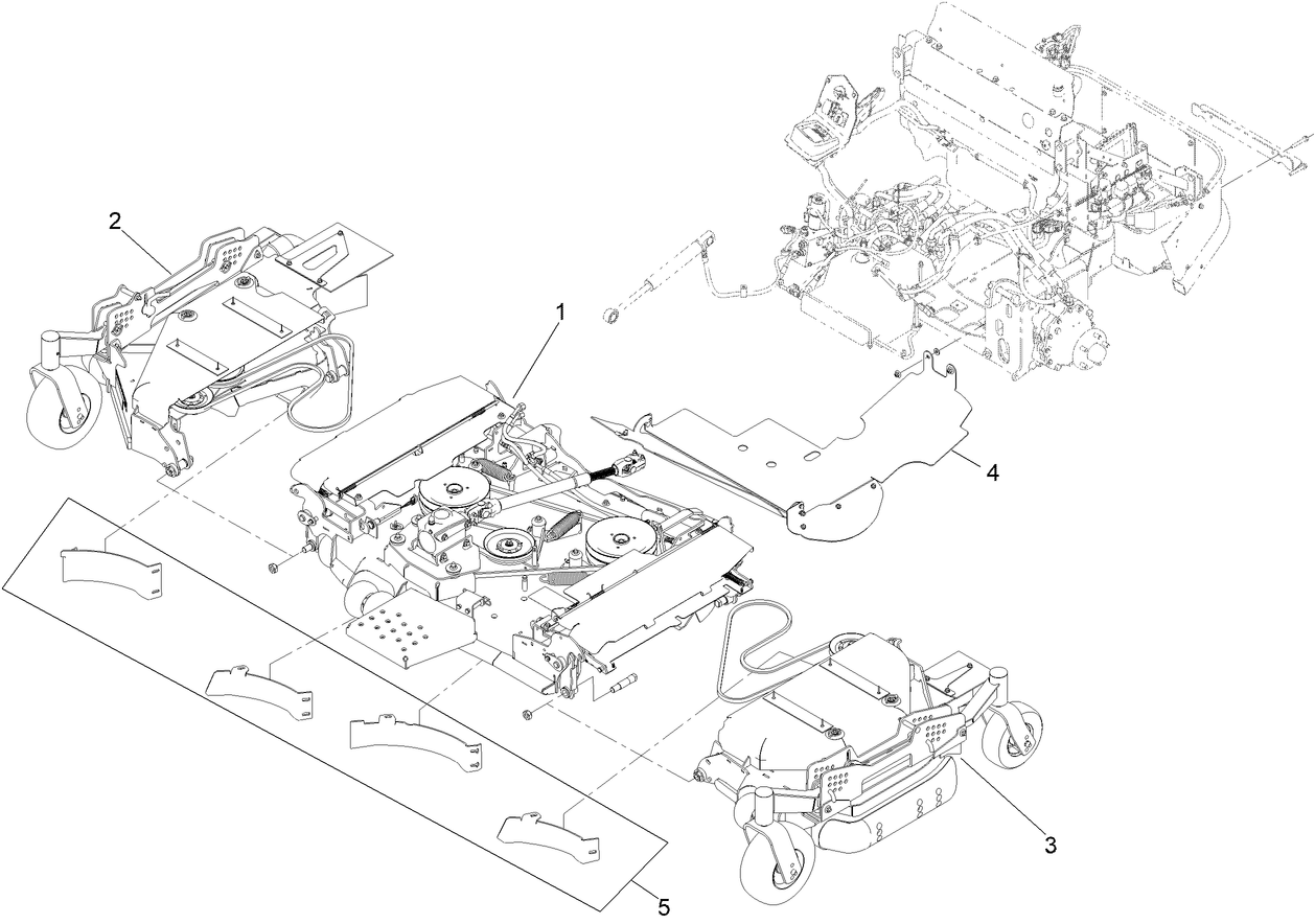 Deck, Discharge Tunnel and Mulch Kit Assembly
