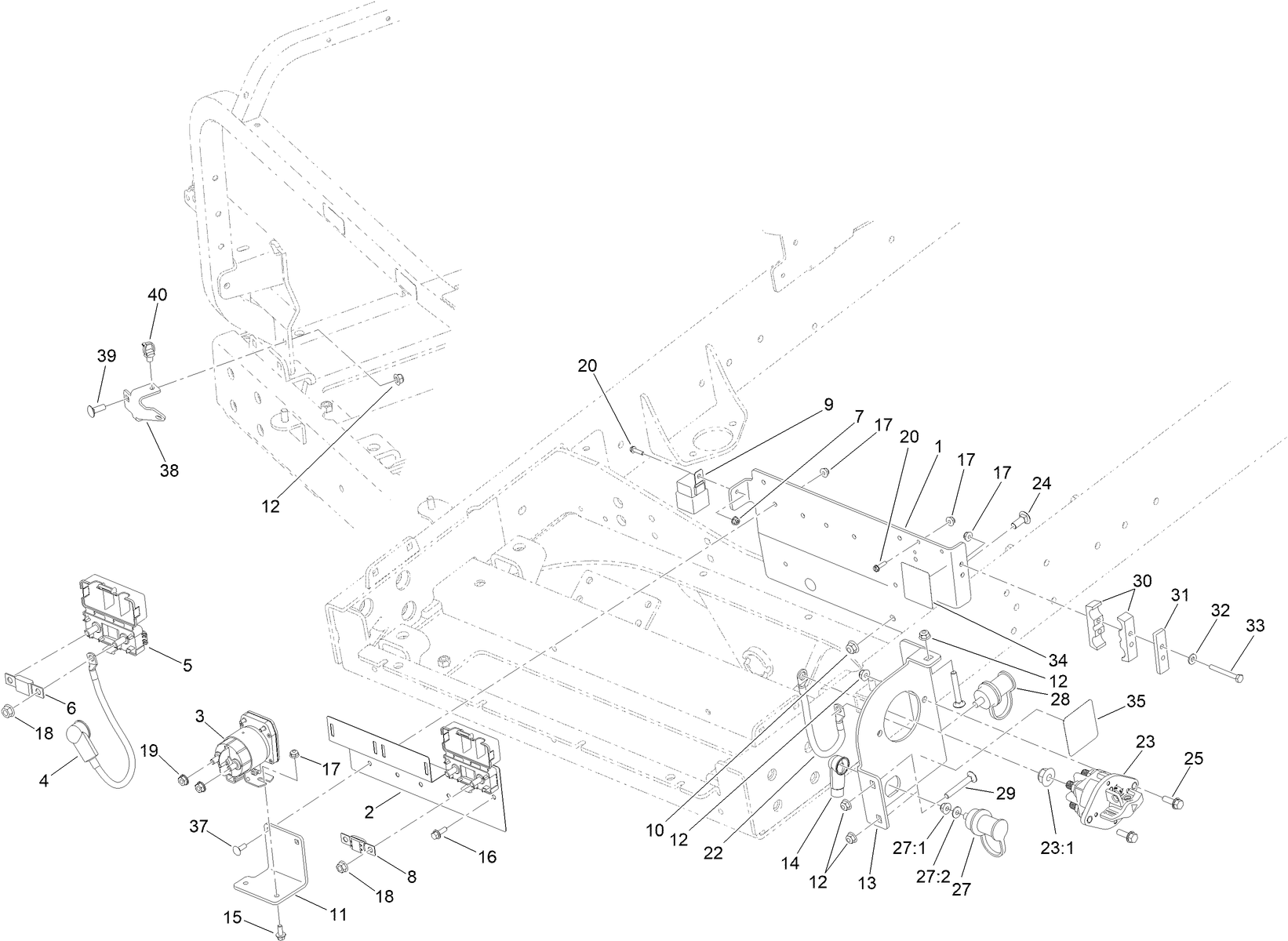 Rear Electrical Component Assembly