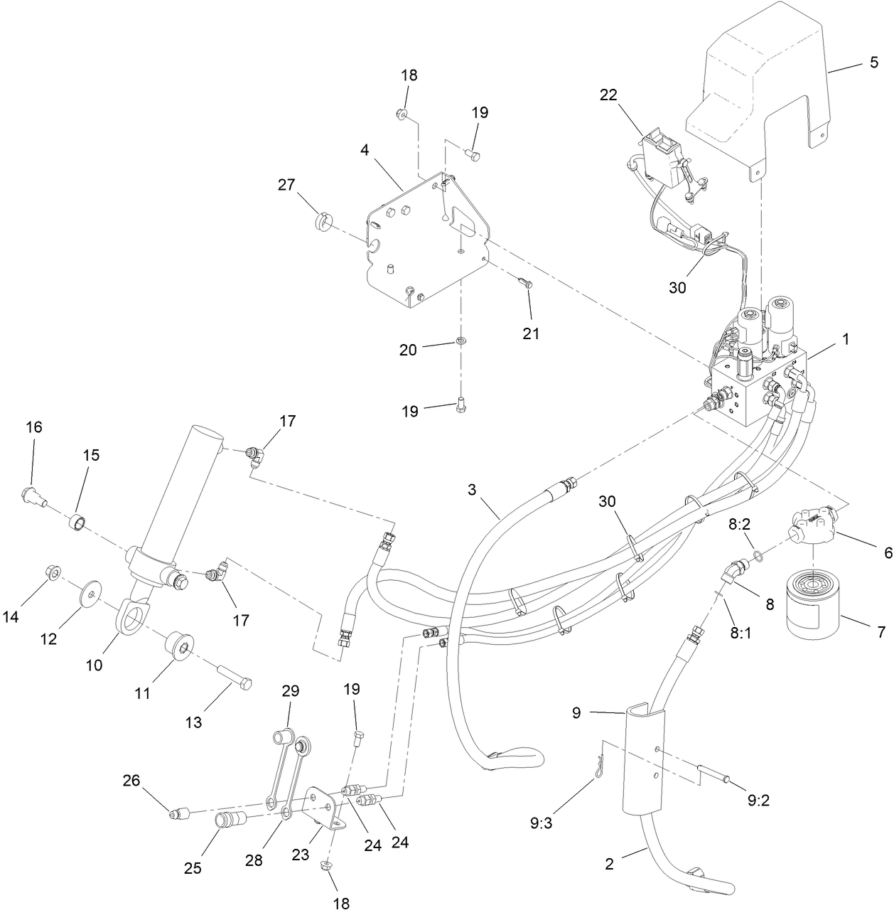 Low Flow Hydraulics Assembly