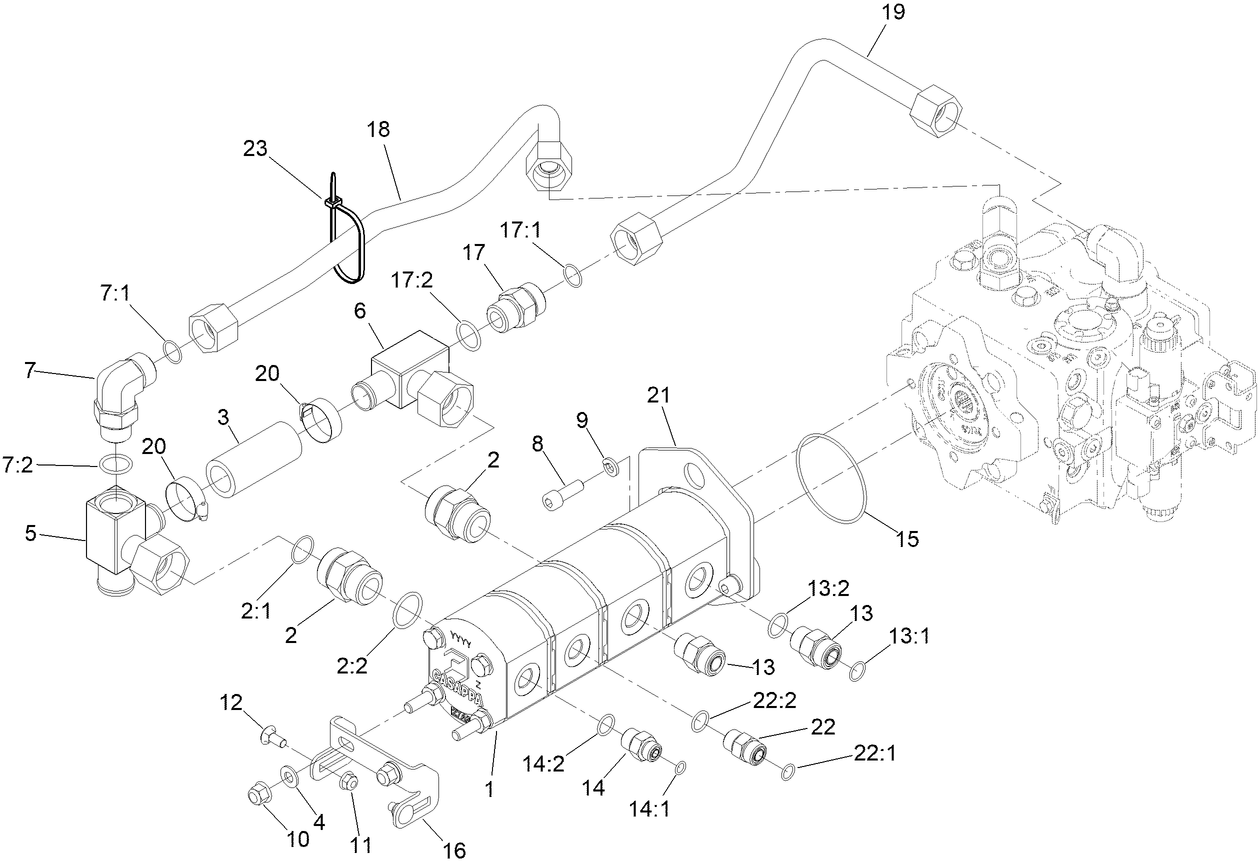 Gear Pump Mounting Assembly