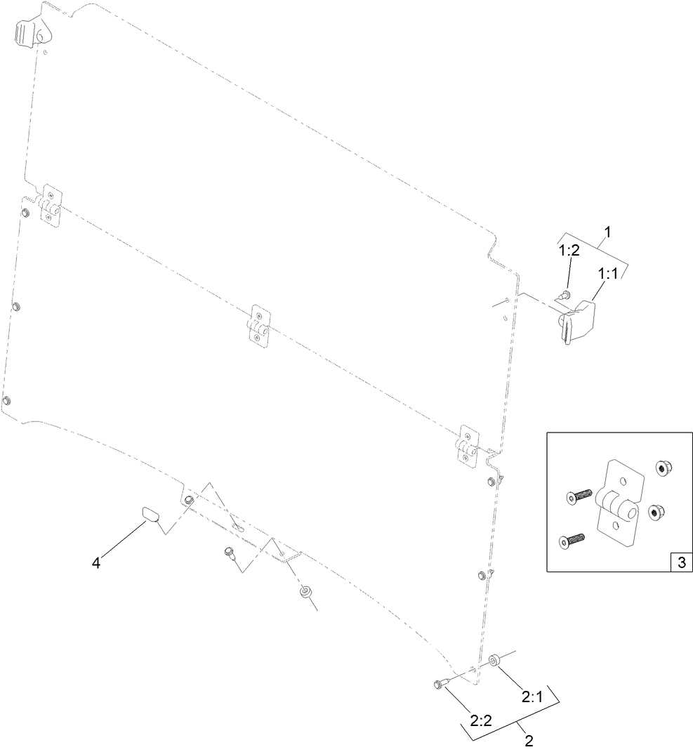 Folding Windshield Kit Assembly