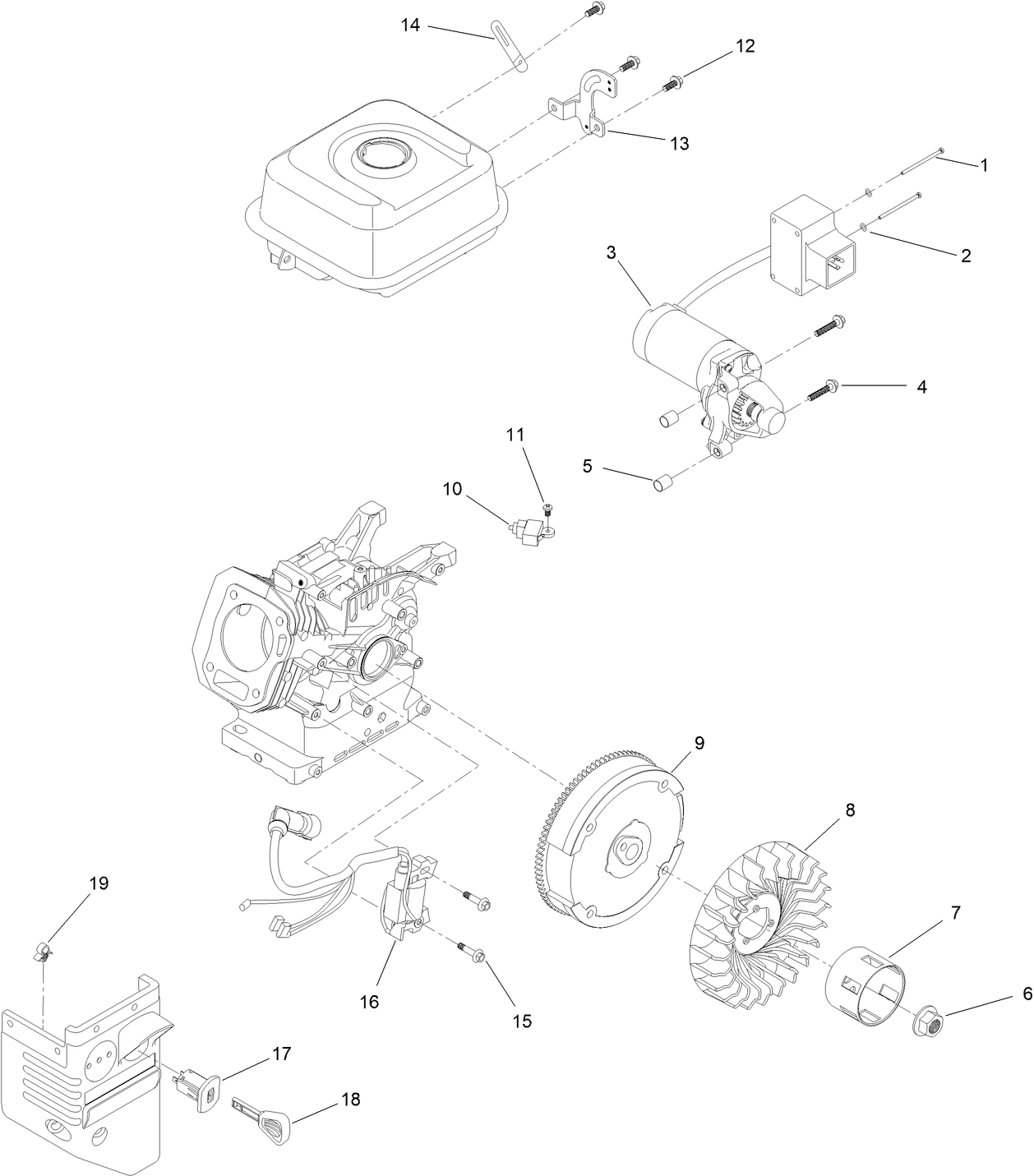 Ignition and Electrical Assembly