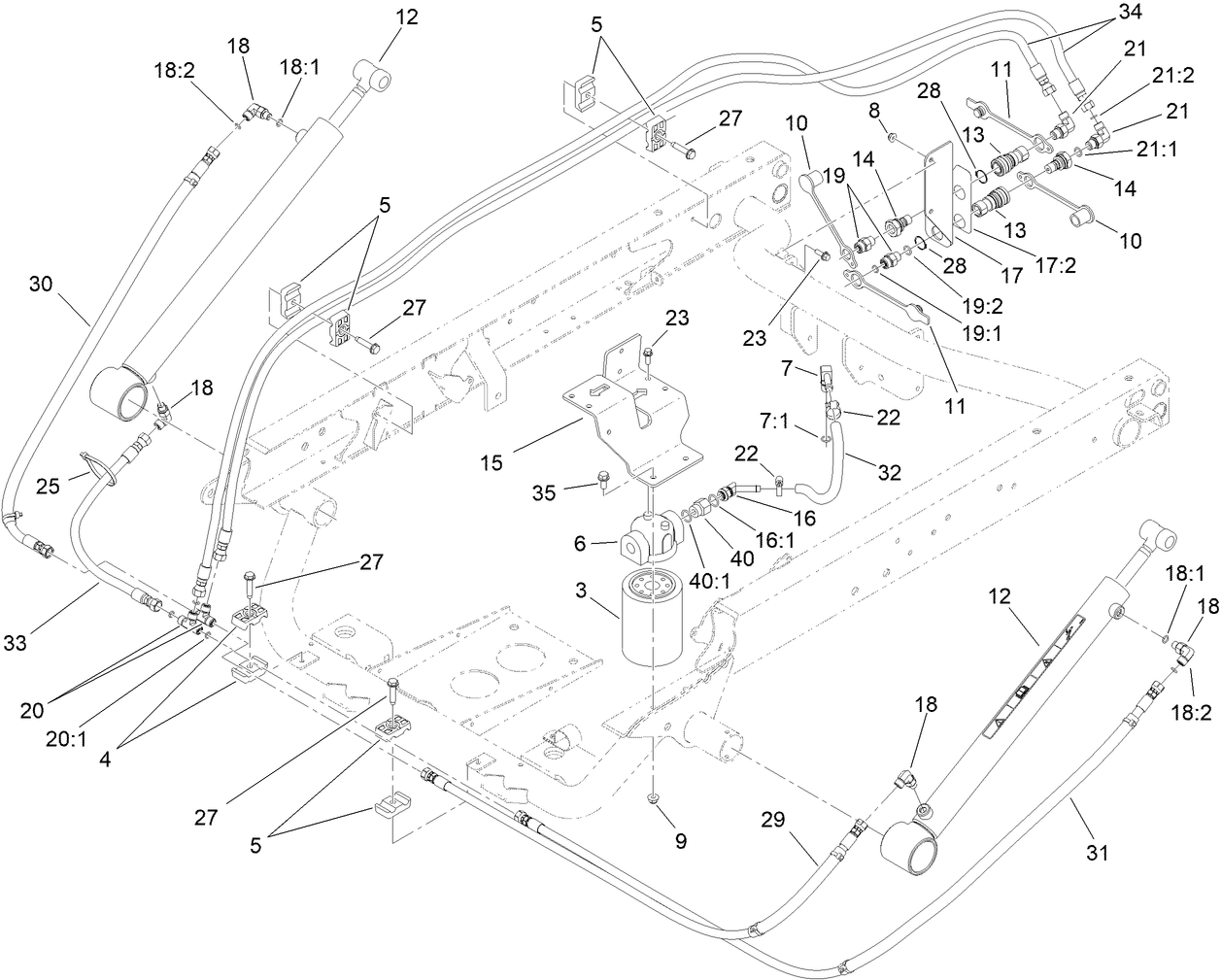 Hydraulic Lift Cylinder Assembly