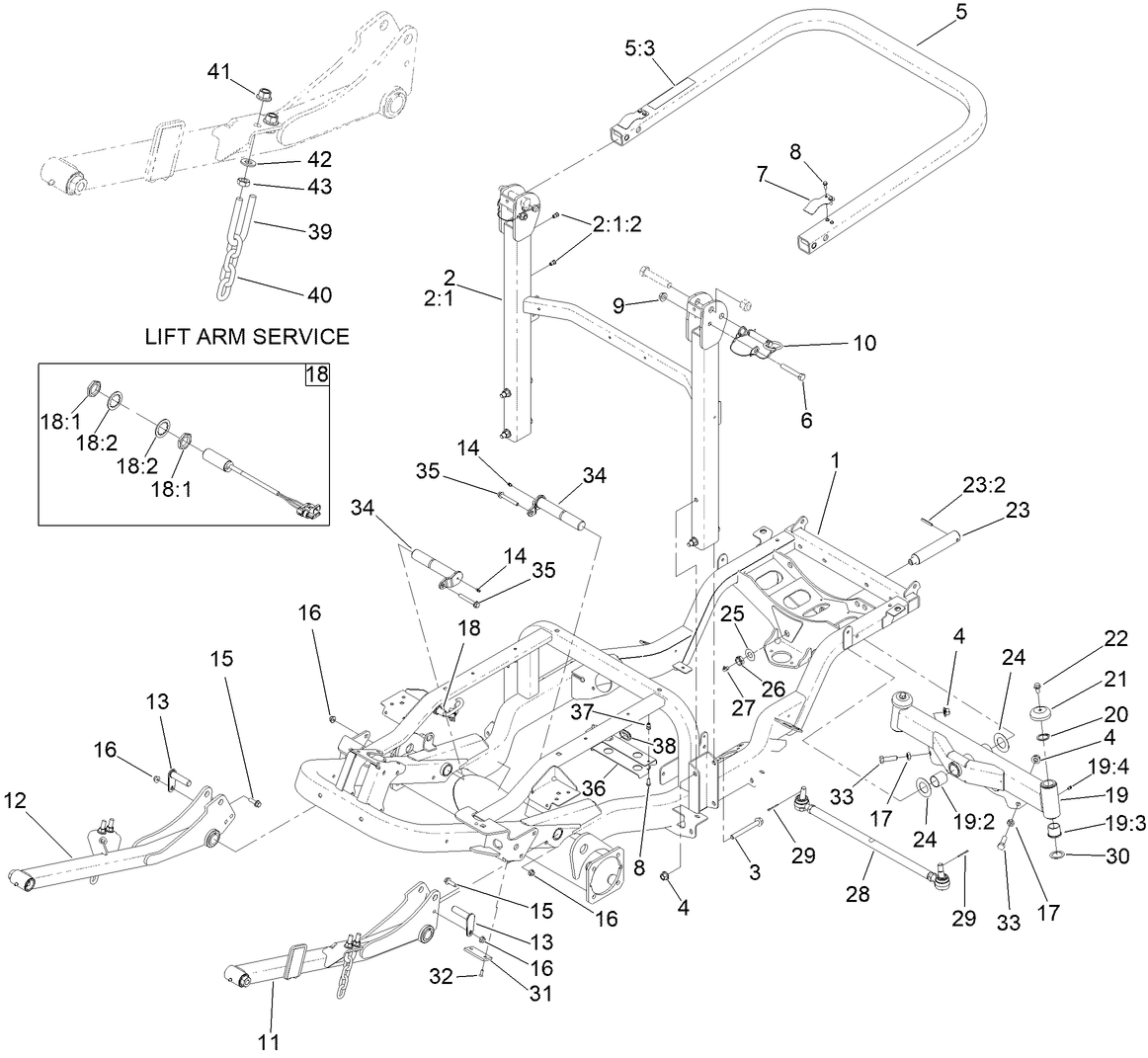 Frame and Roll-Over Protection System Assembly