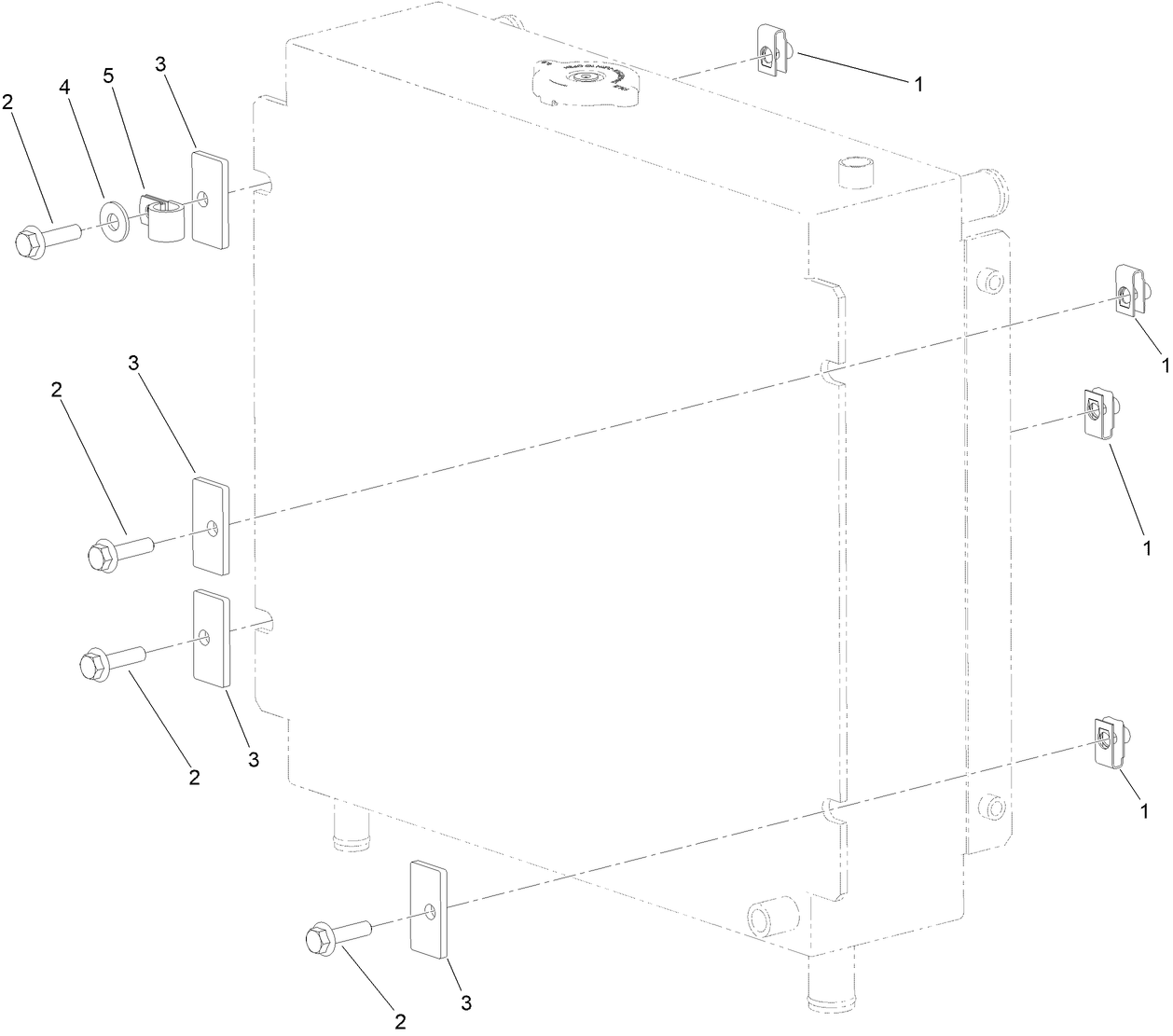 Radiator Support Kit Assembly No. 161-7280