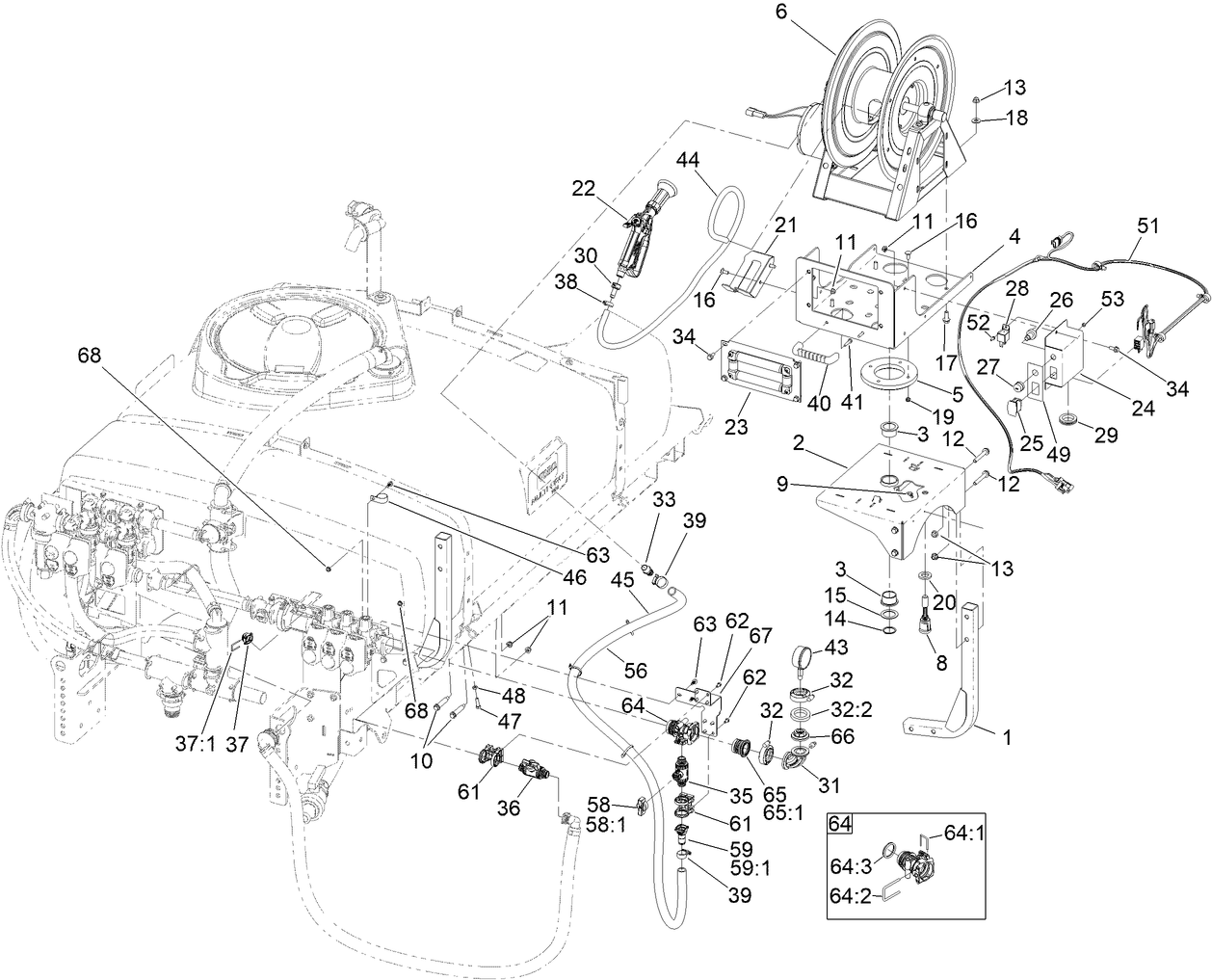 Electric Hose Reel Kit Assembly