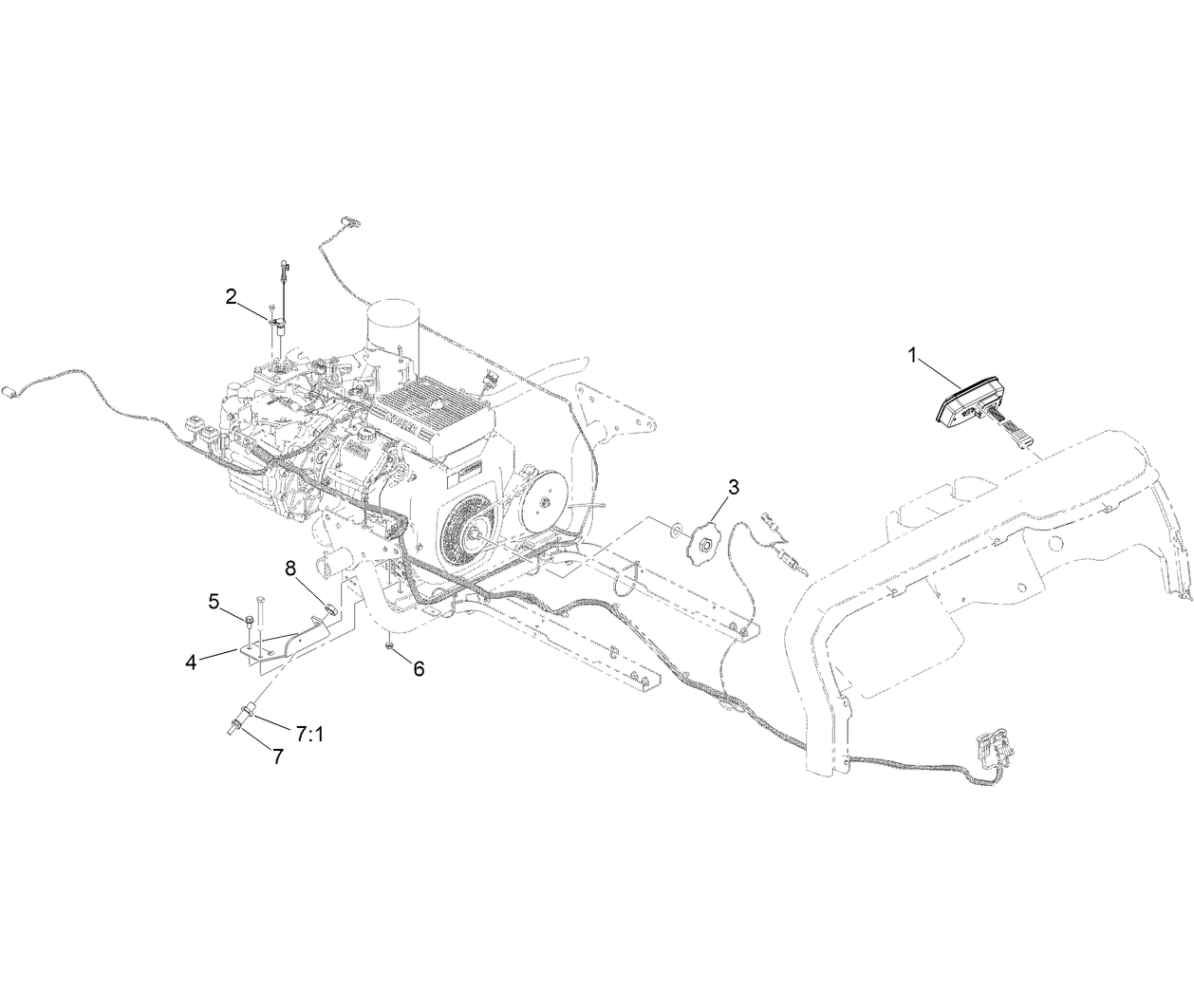 Tachometer and Speedometer Kit Assembly No. 161-5355