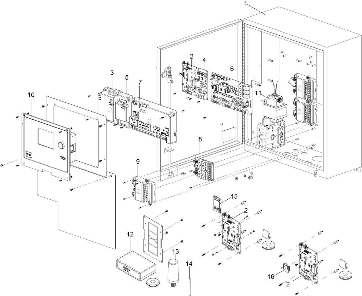 DXi Wall Mount Controller, 48-Station