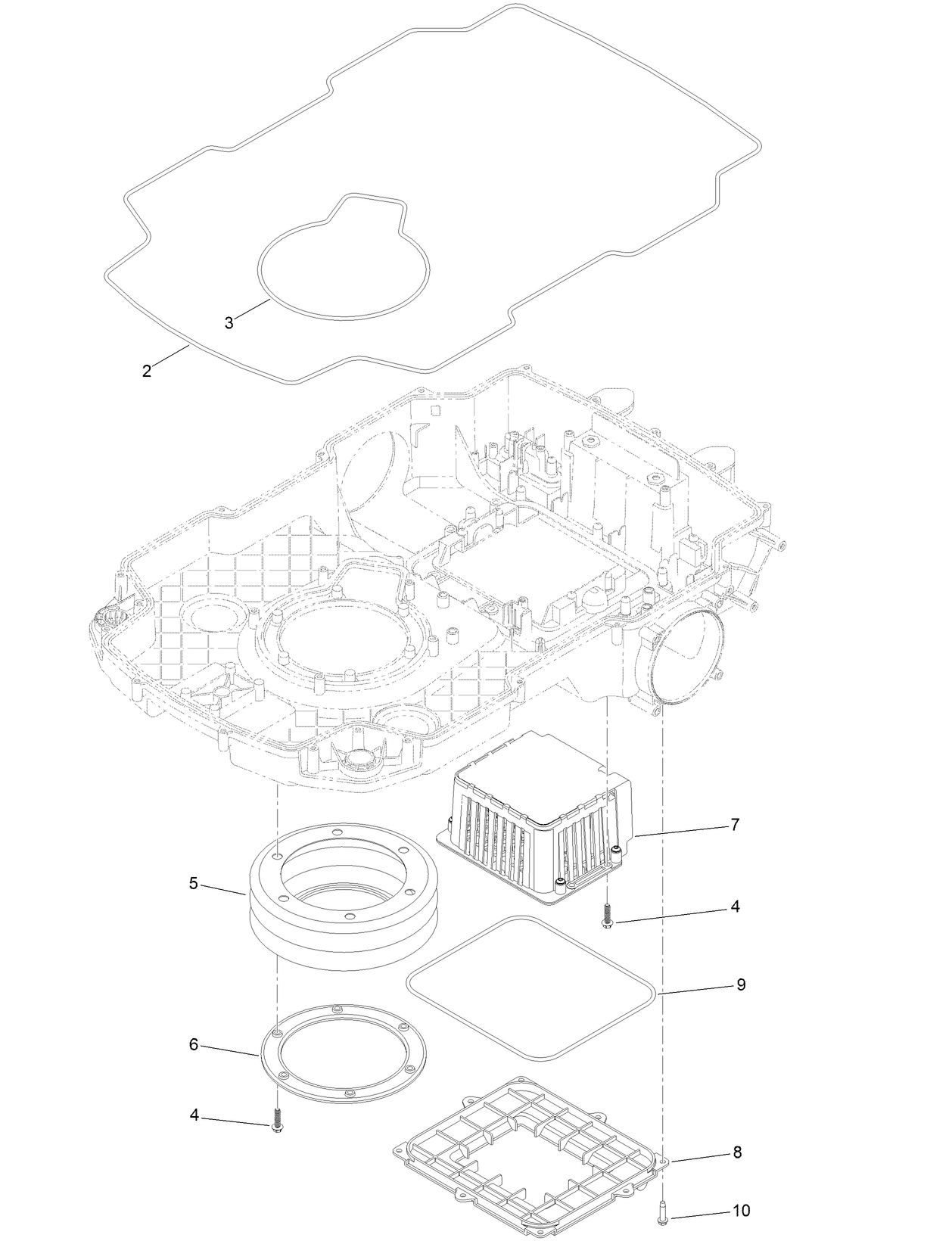 Lower Chassis Bellows and Battery Assembly