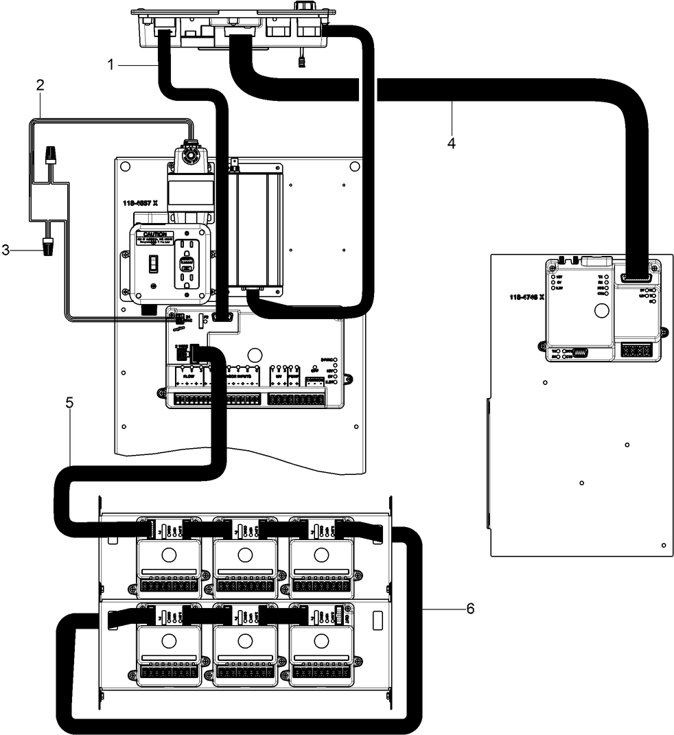 DXi Large Metal Pedestal Wiring