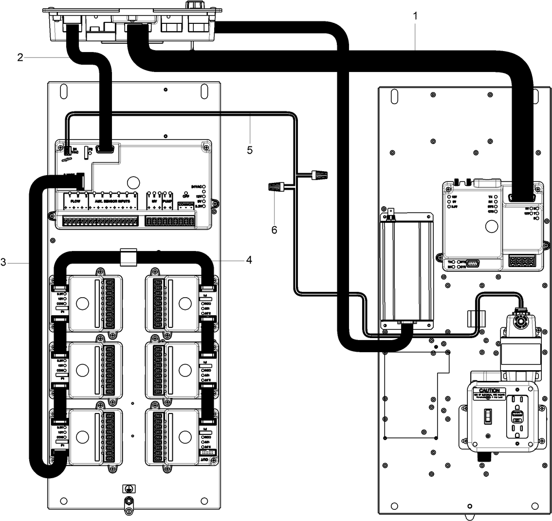 DXi Plastic Pedestal Wiring
