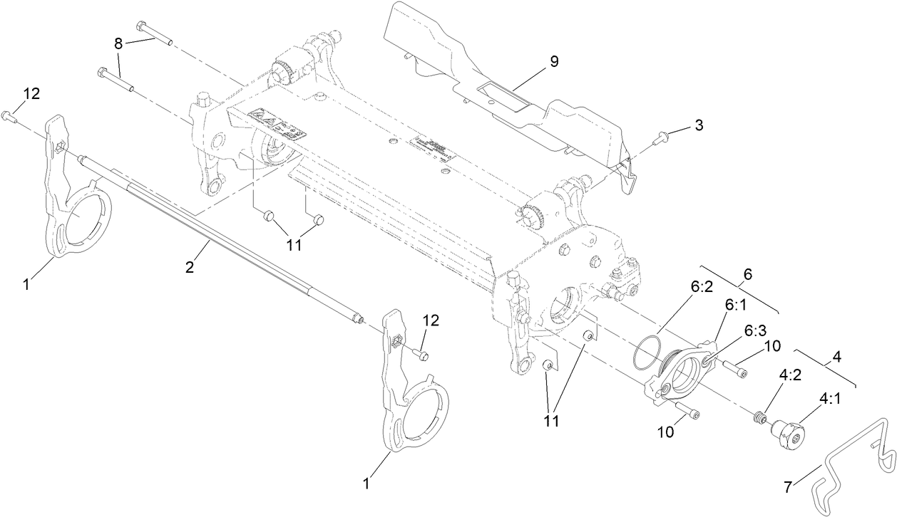 Pitch Arm and Weight Assembly