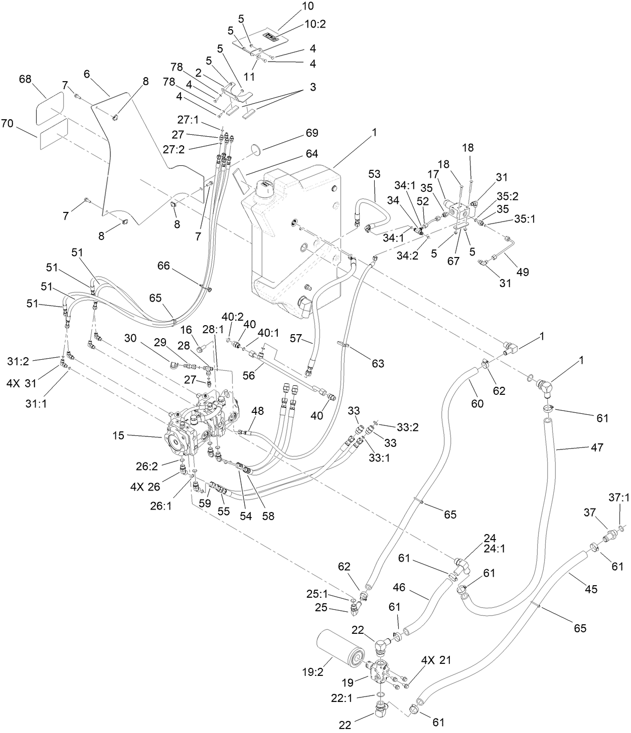 Traction Hydraulics Assembly