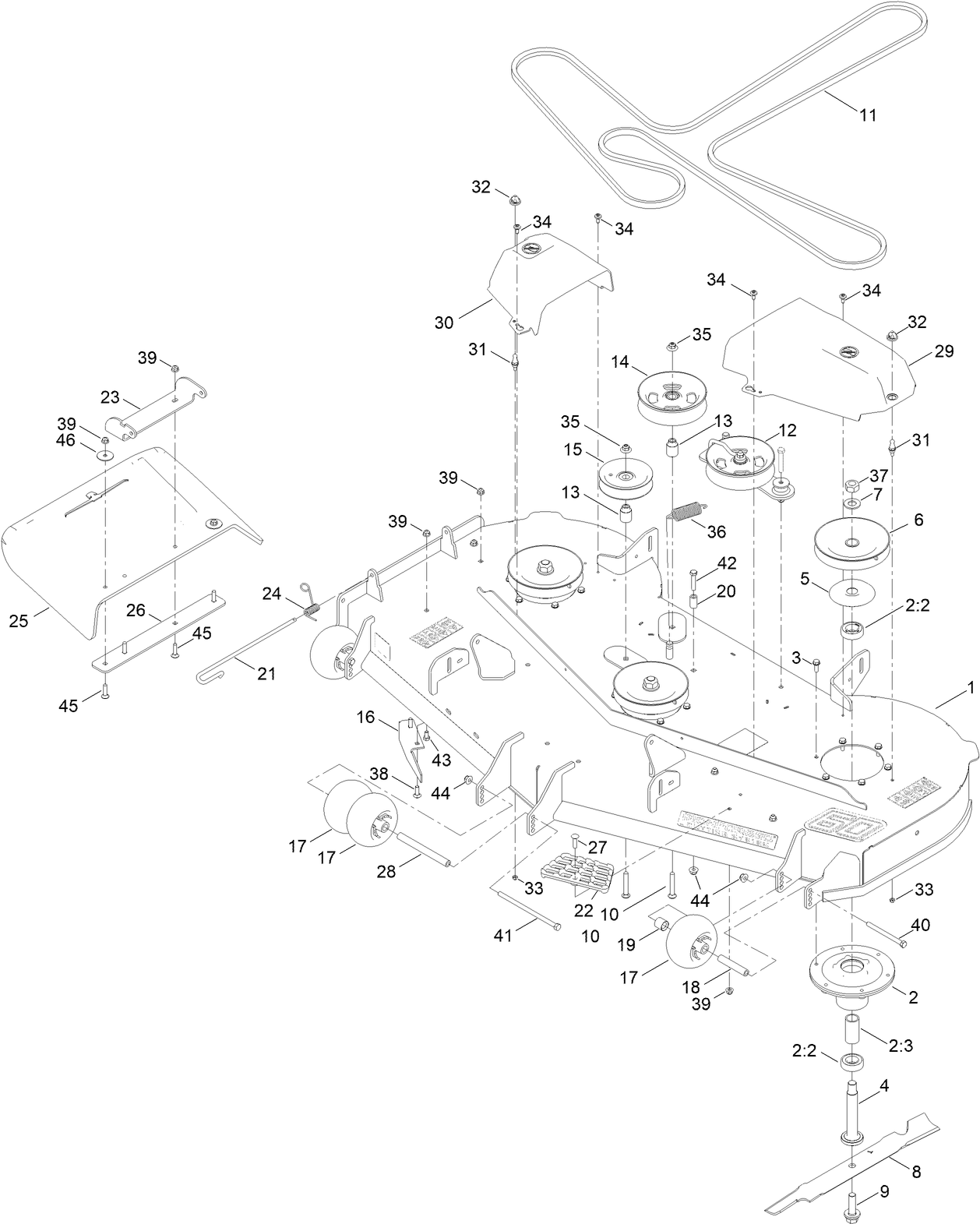 60 Inch Deck Assembly