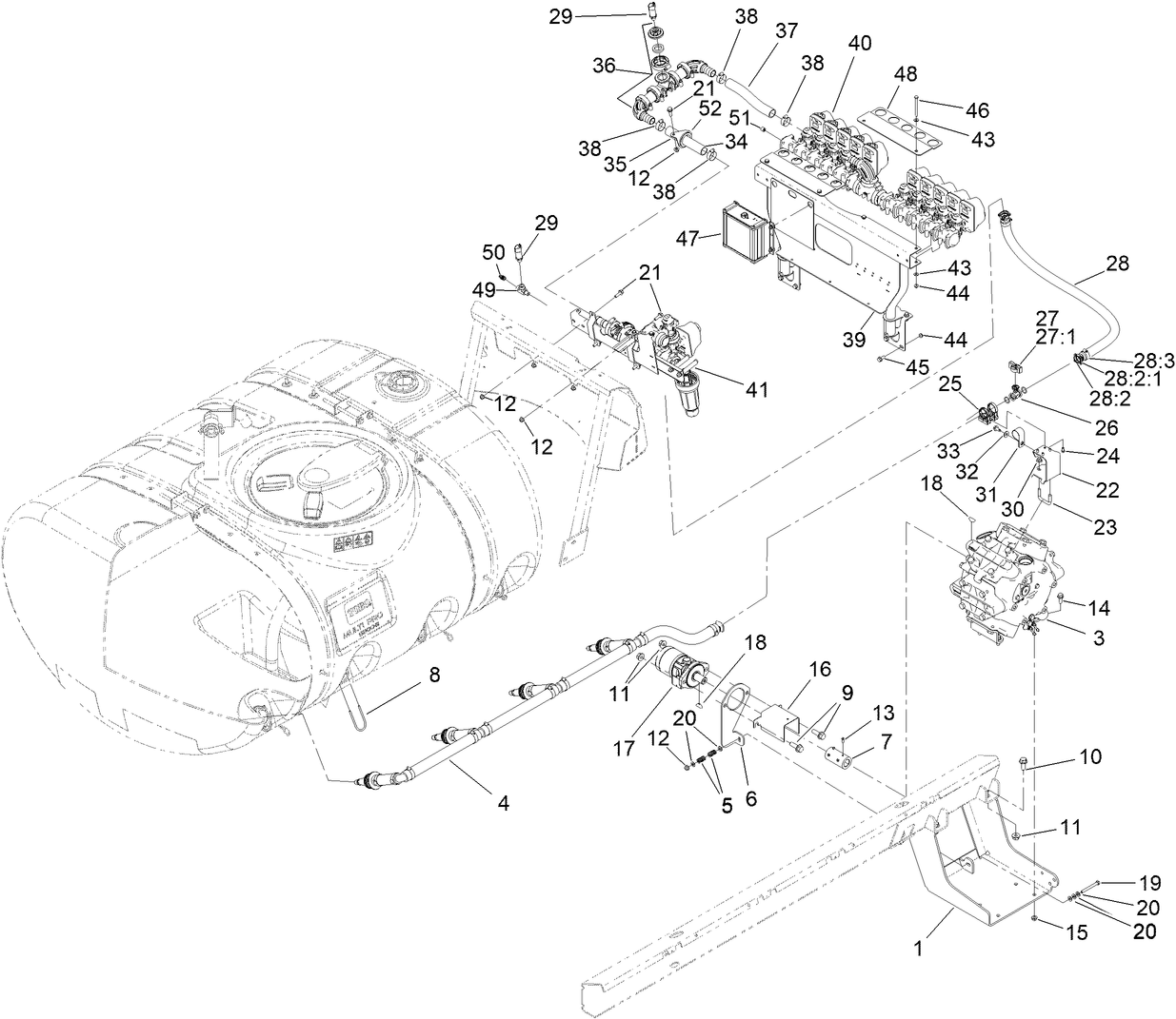 Spray Pump and Valve Assembly