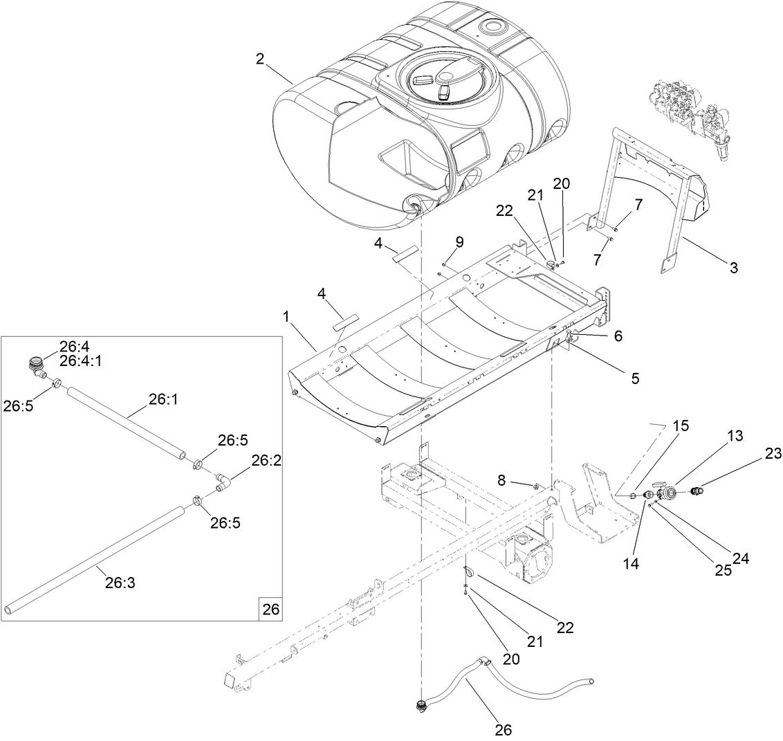 Tank and Saddle Assembly