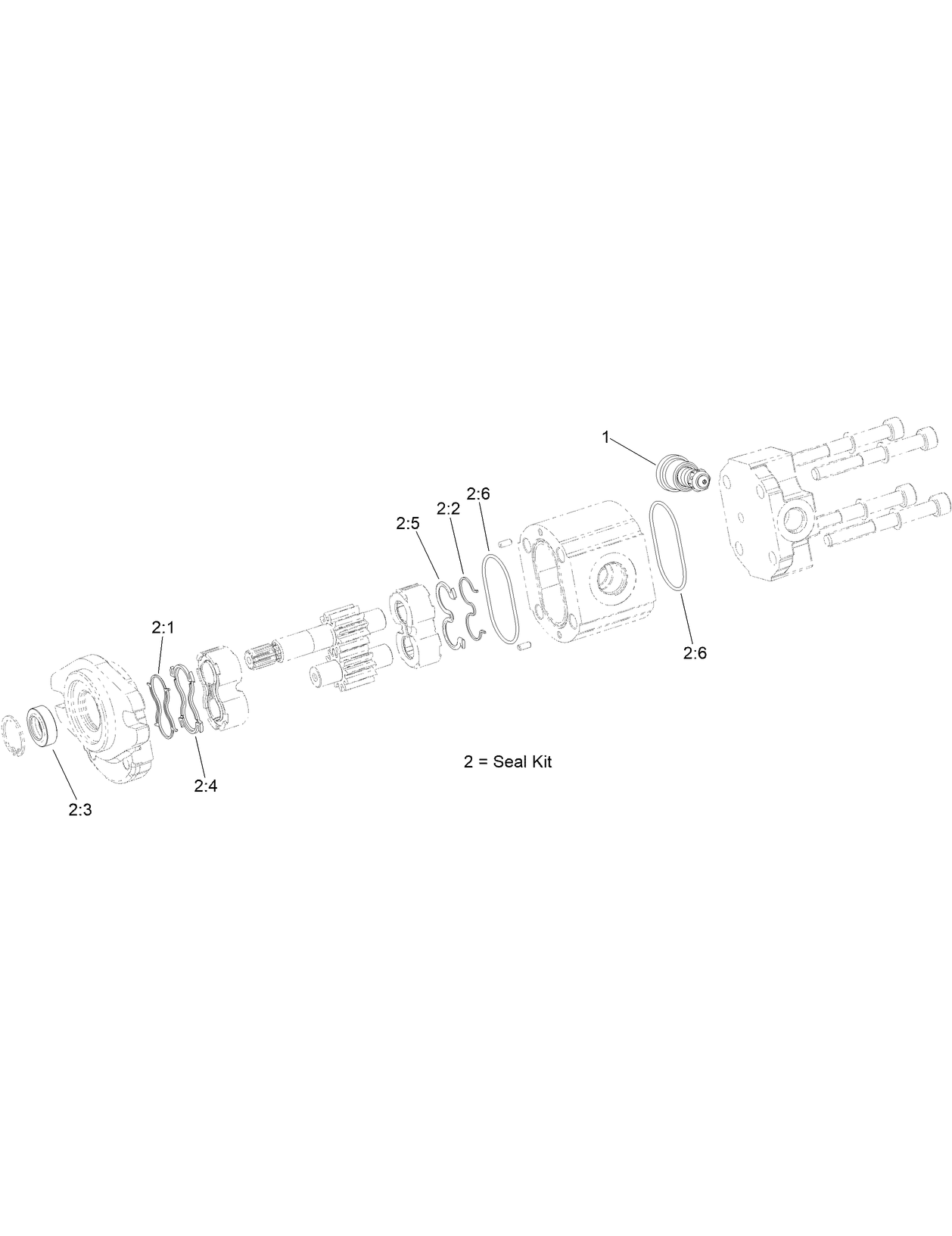 Hydraulic Gear Pump Assembly No. 115-0375