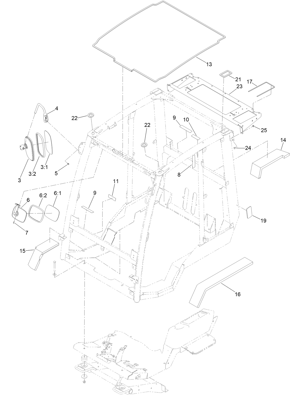 Frame, Mount and Seal Assembly