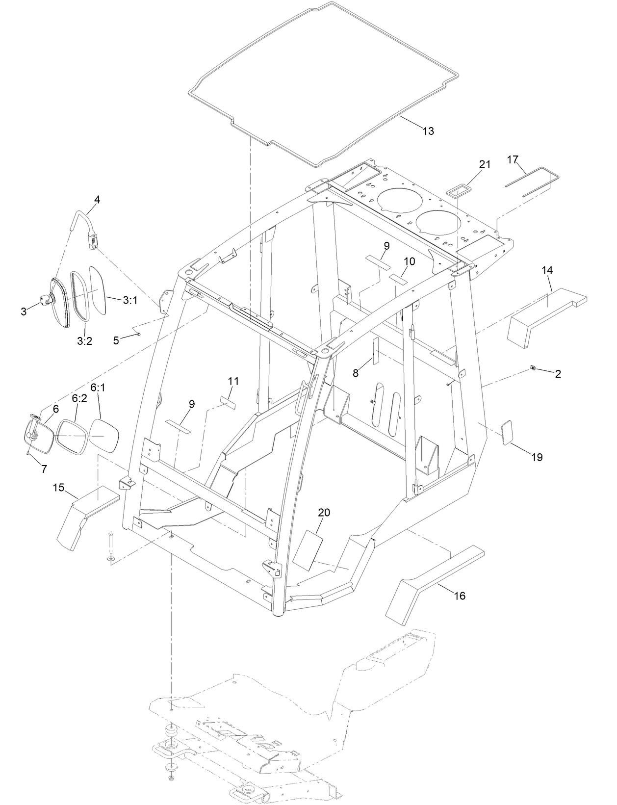 Frame Mount and Seal Assembly