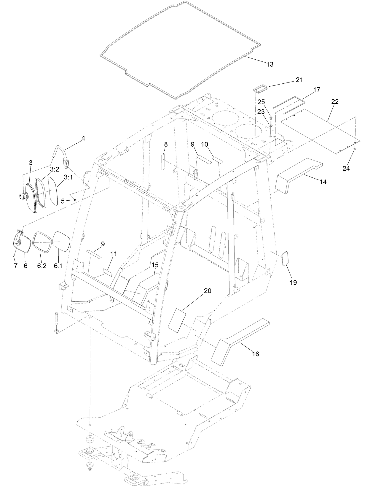 Frame, Mount and Seal Assembly