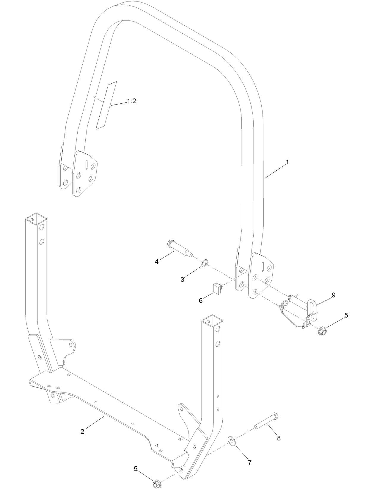 Roll-Over Protection System Assembly  No. 161-3495