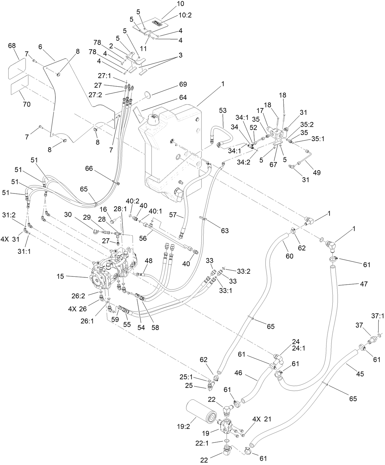 Traction Hydraulics Assembly