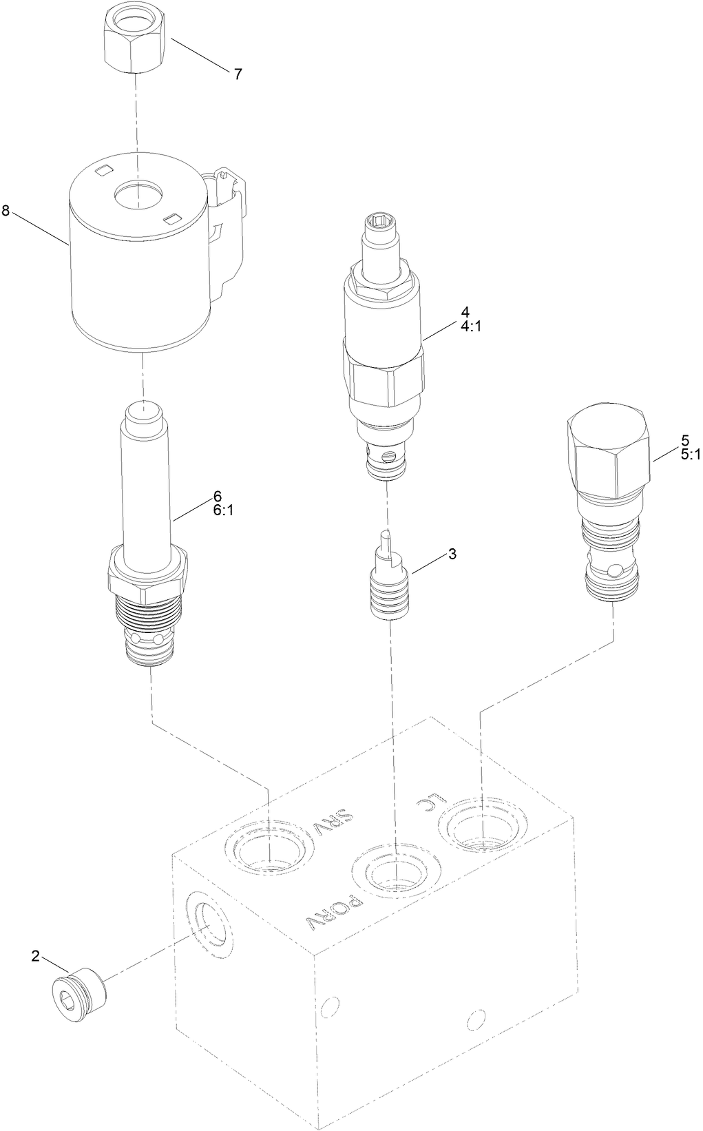 Cutter Wheel Valve Assembly No. 163-5250