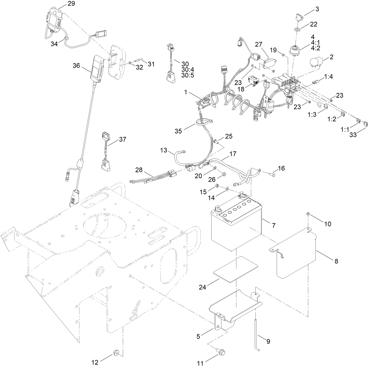 Battery and Electrical Assembly