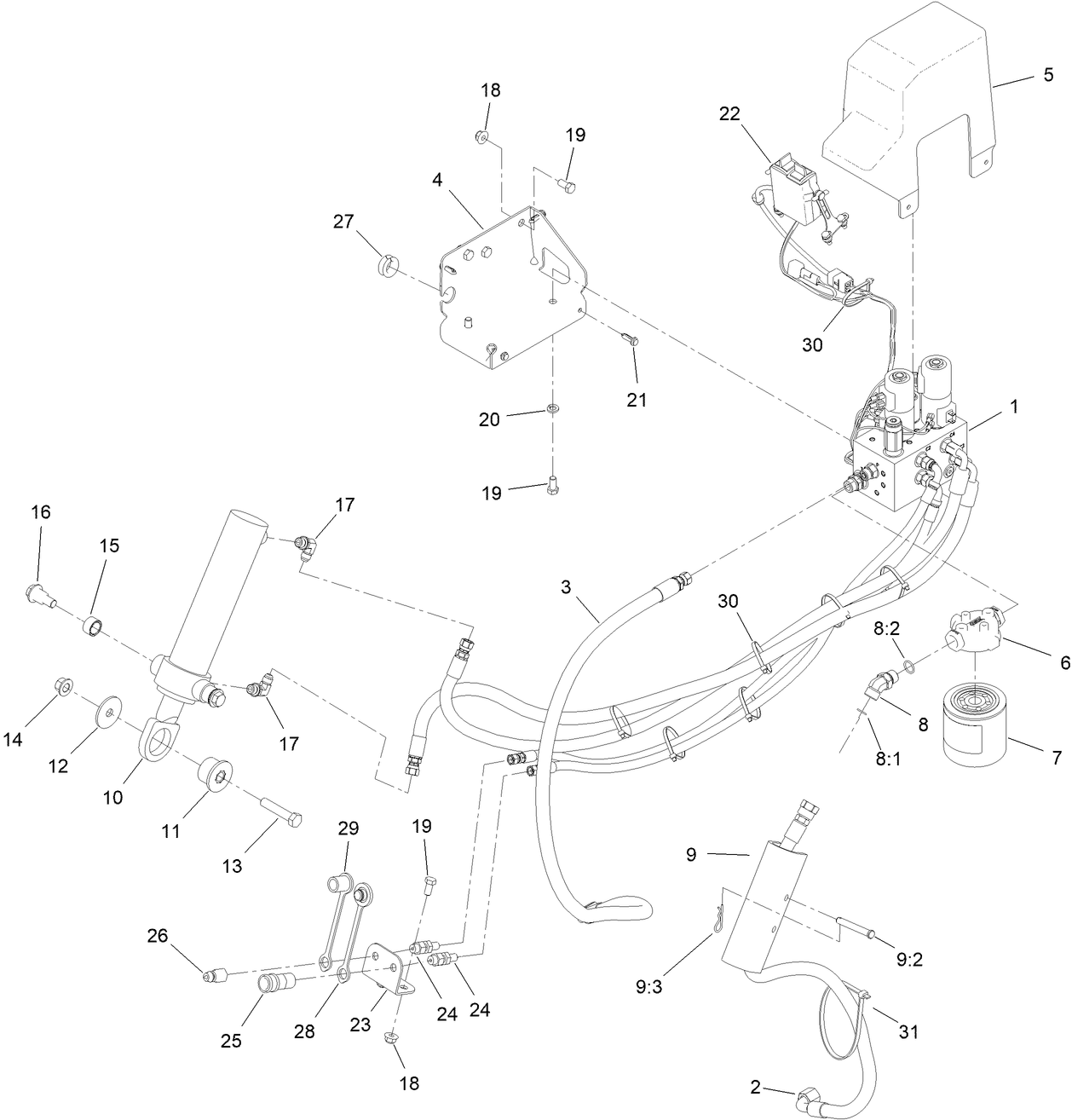 Low Flow Hydraulics Assembly