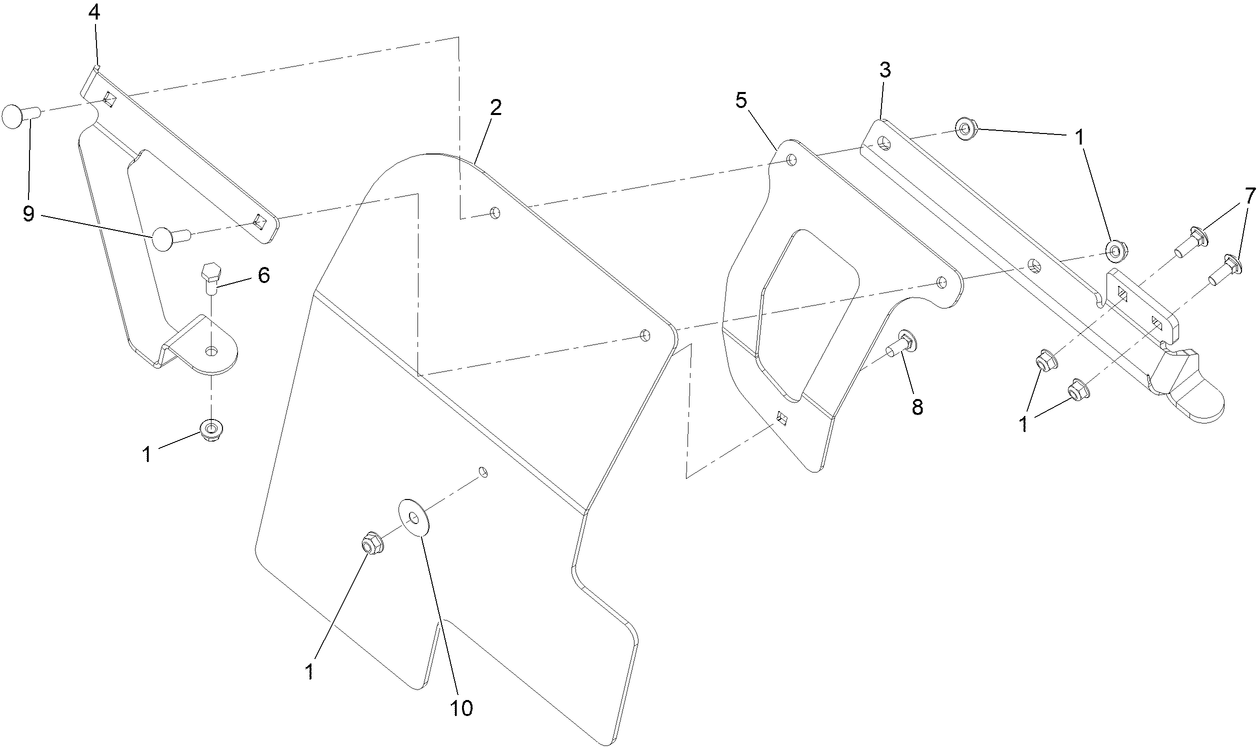 RH Mud Flap Assembly No. 135-4933