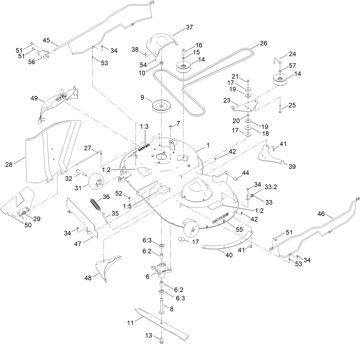 42 Inch Deck and Decal Assembly