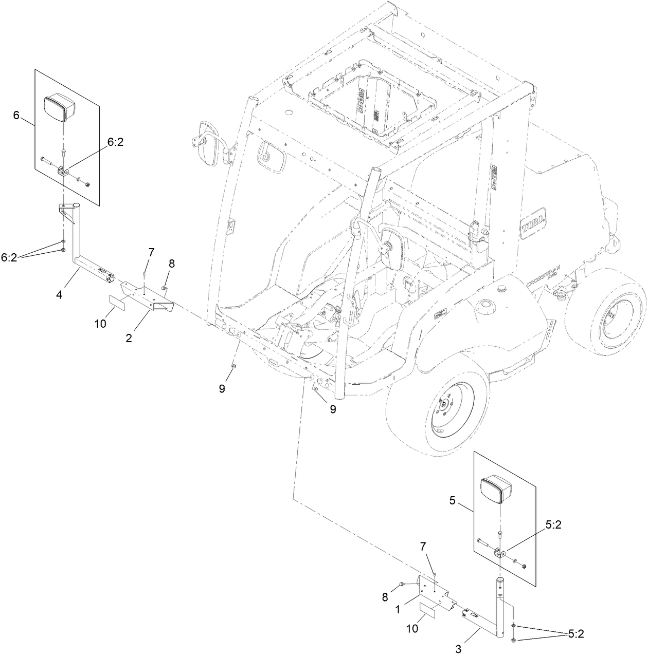 Cab Unit Front Light Assembly